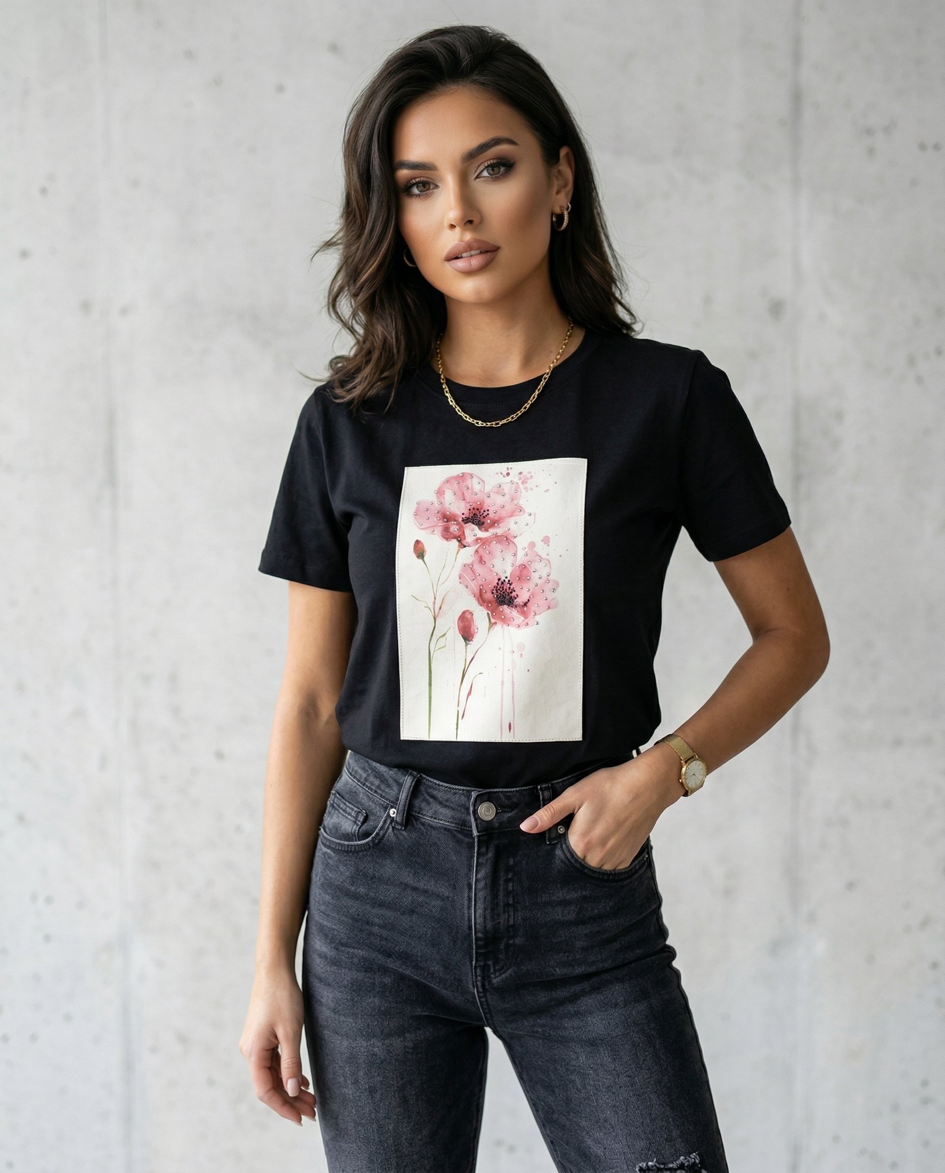 Bluzka z kwiatkiem - 2