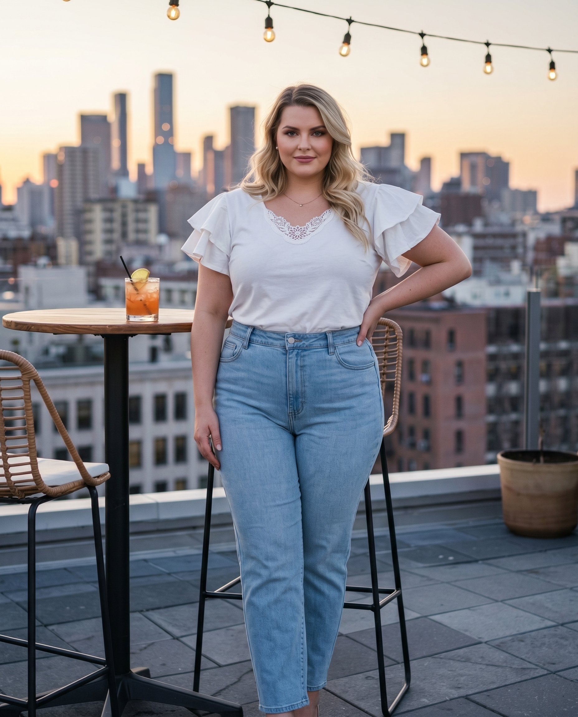 Bluzka z falbanami na rękawie WA-01 - 8