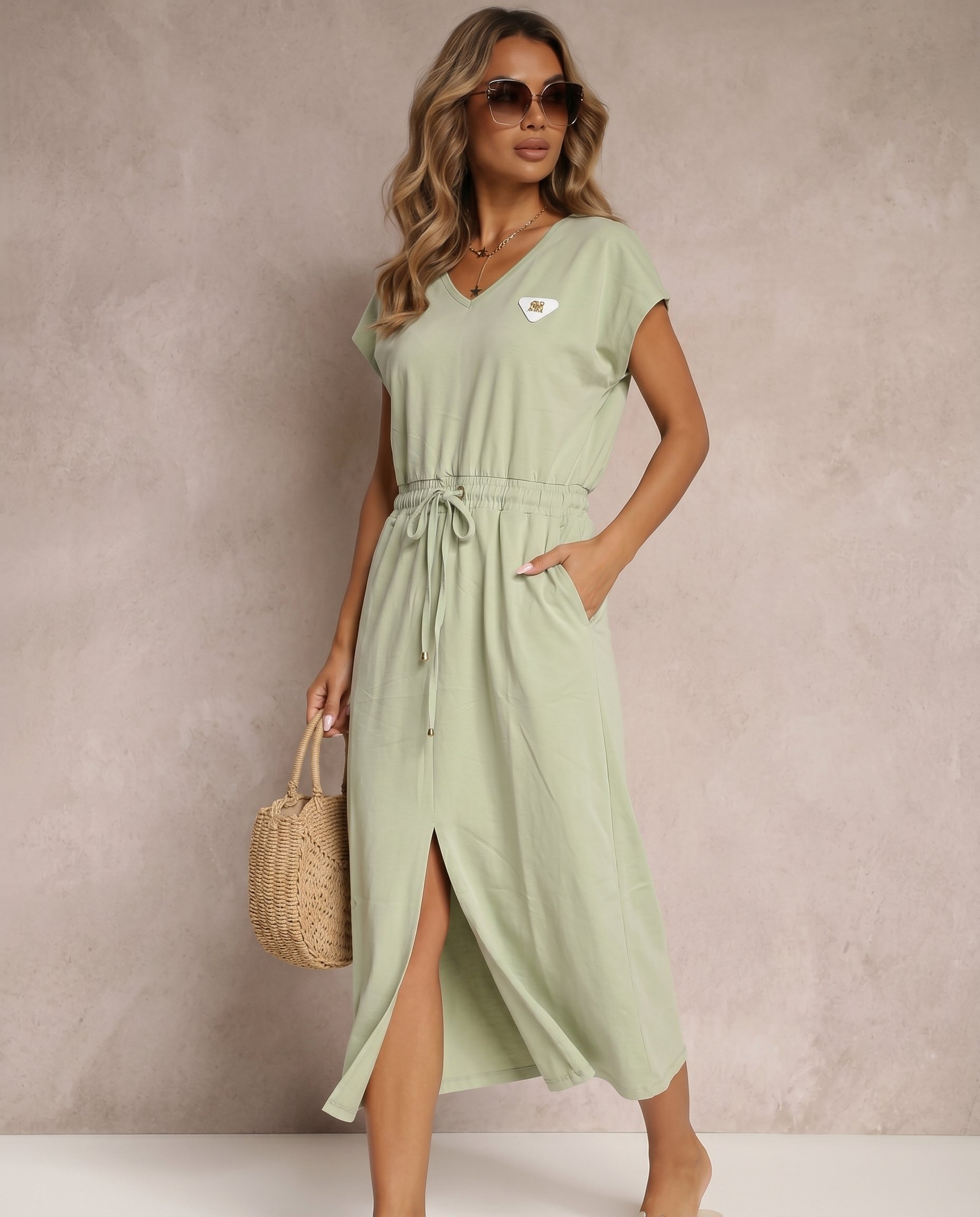 Sukienka MAXI W SEREK - 9