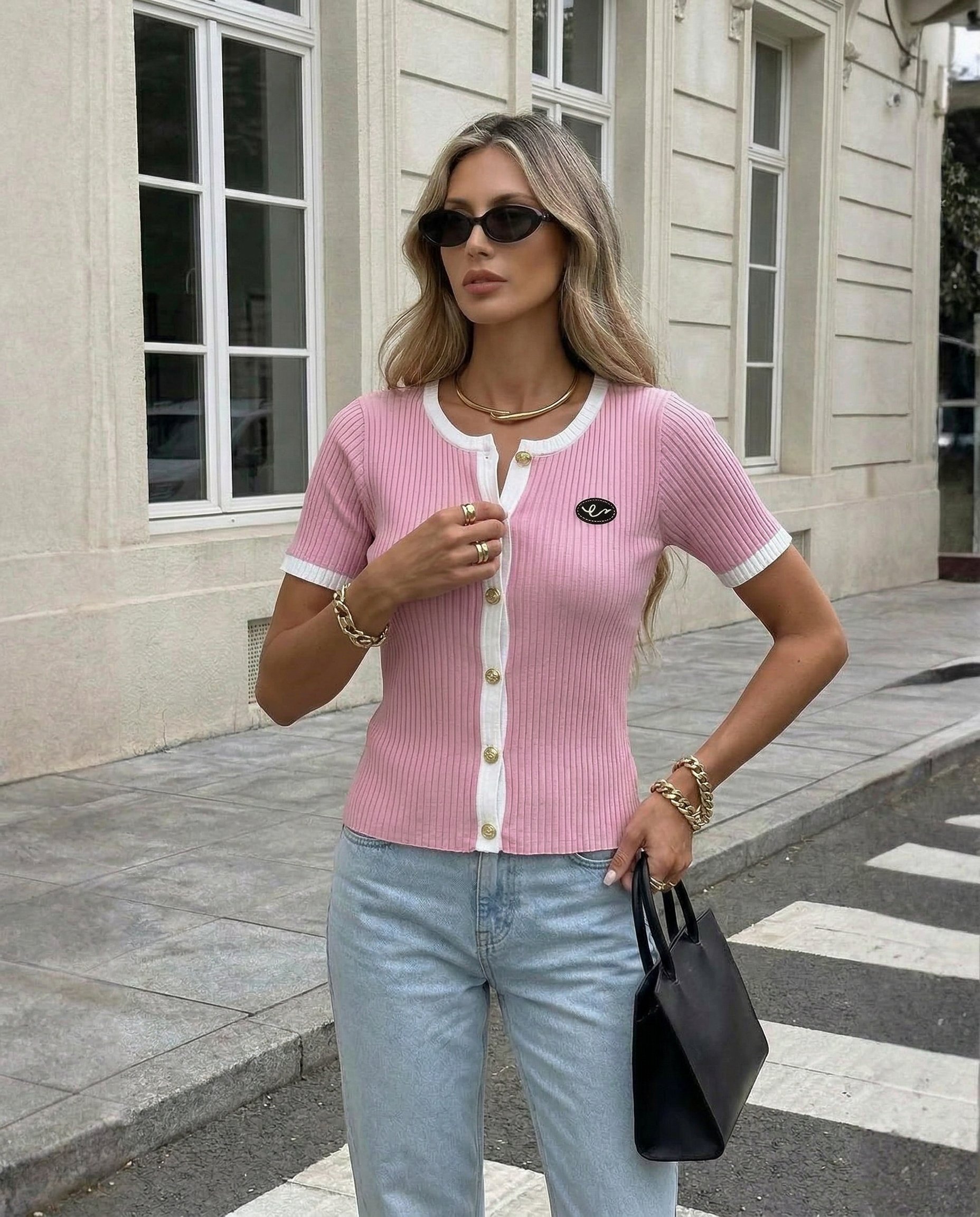 Bluzka z guziczkami - 8