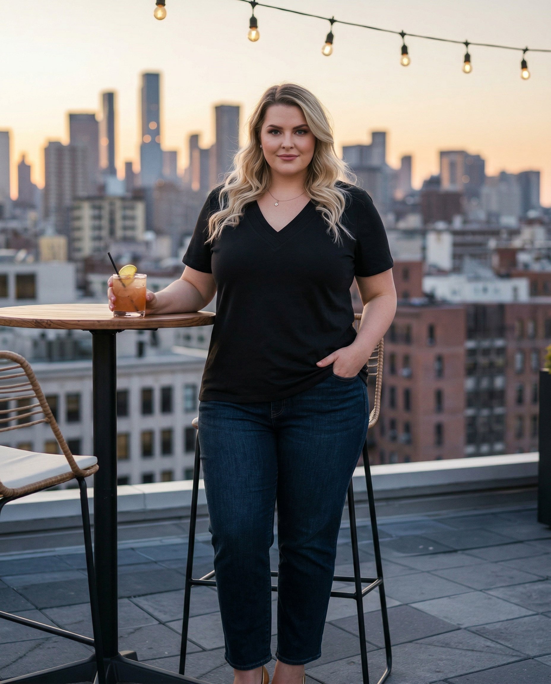 Bluzka w serek WA-176 - 6