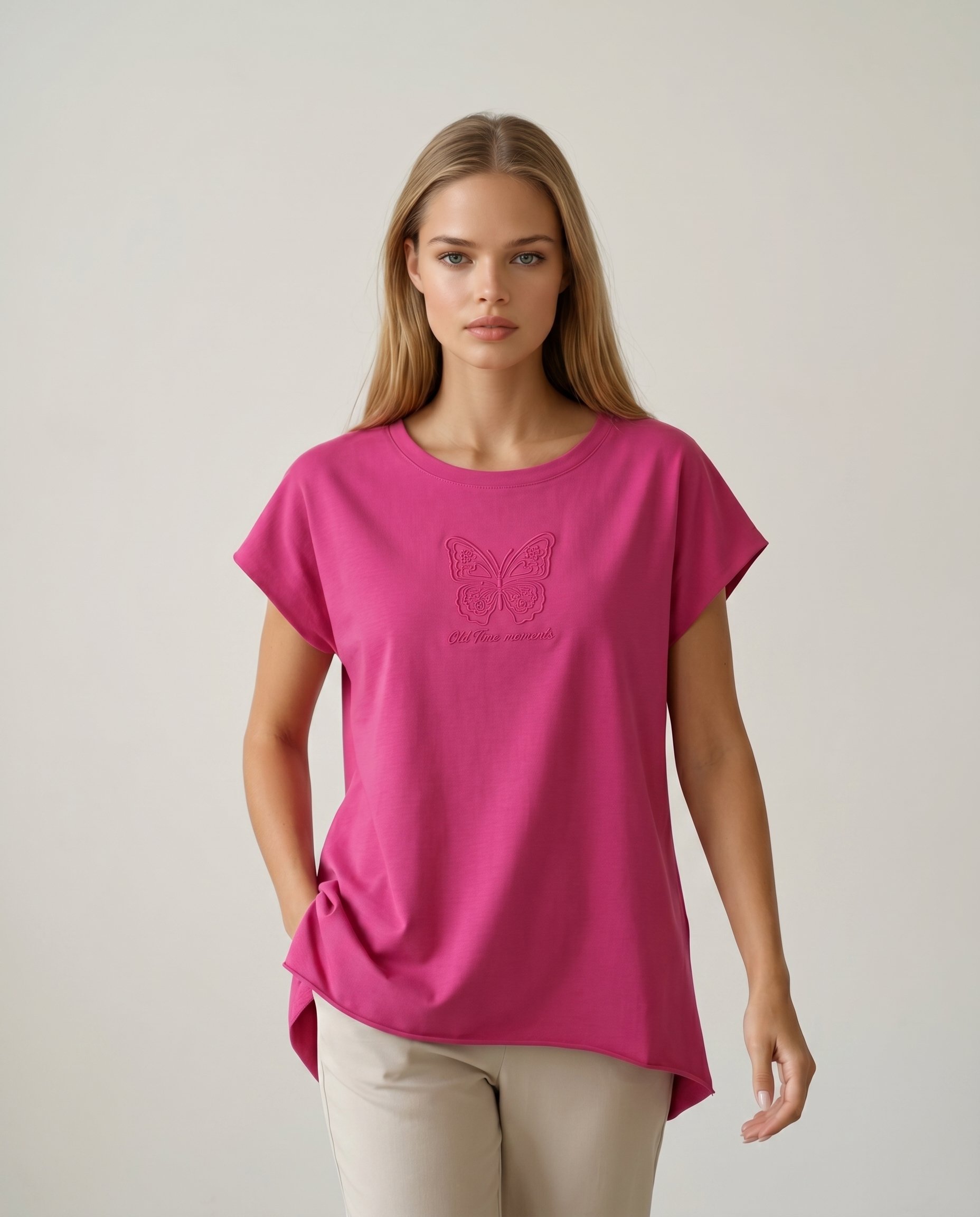 Bluzka z MOTYLKIEM KEN-60591 - 5