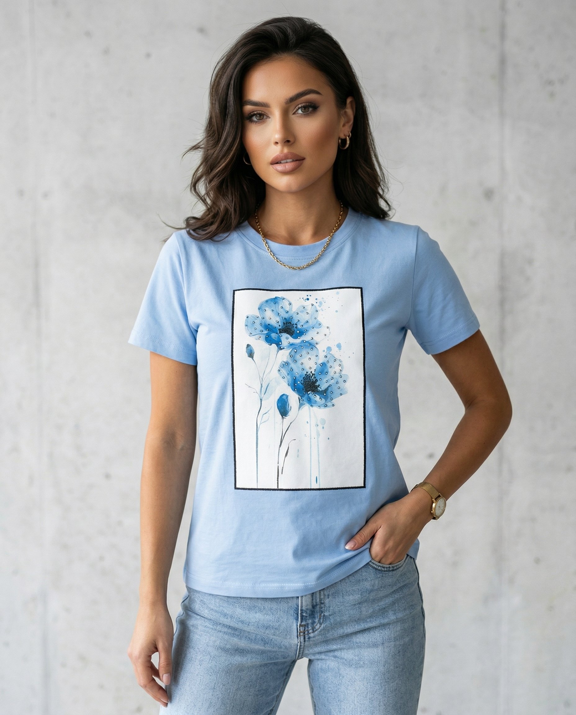 Bluzka z kwiatkiem - 3