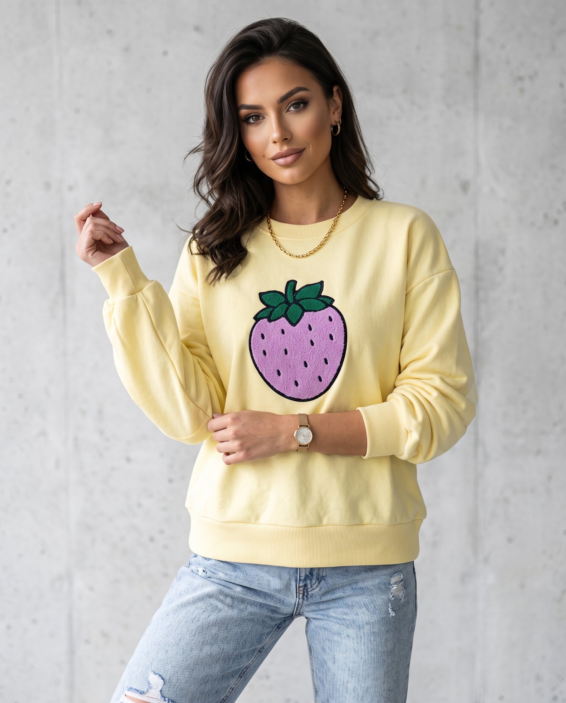 Bluza z TRUSKAWKĄ D-1016 - 4