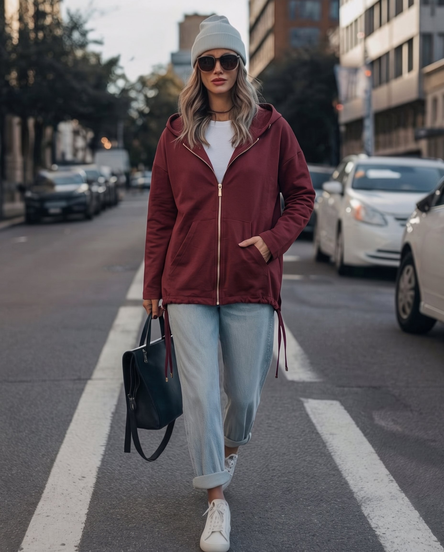 Bluza z nieregularnym dołem - 4