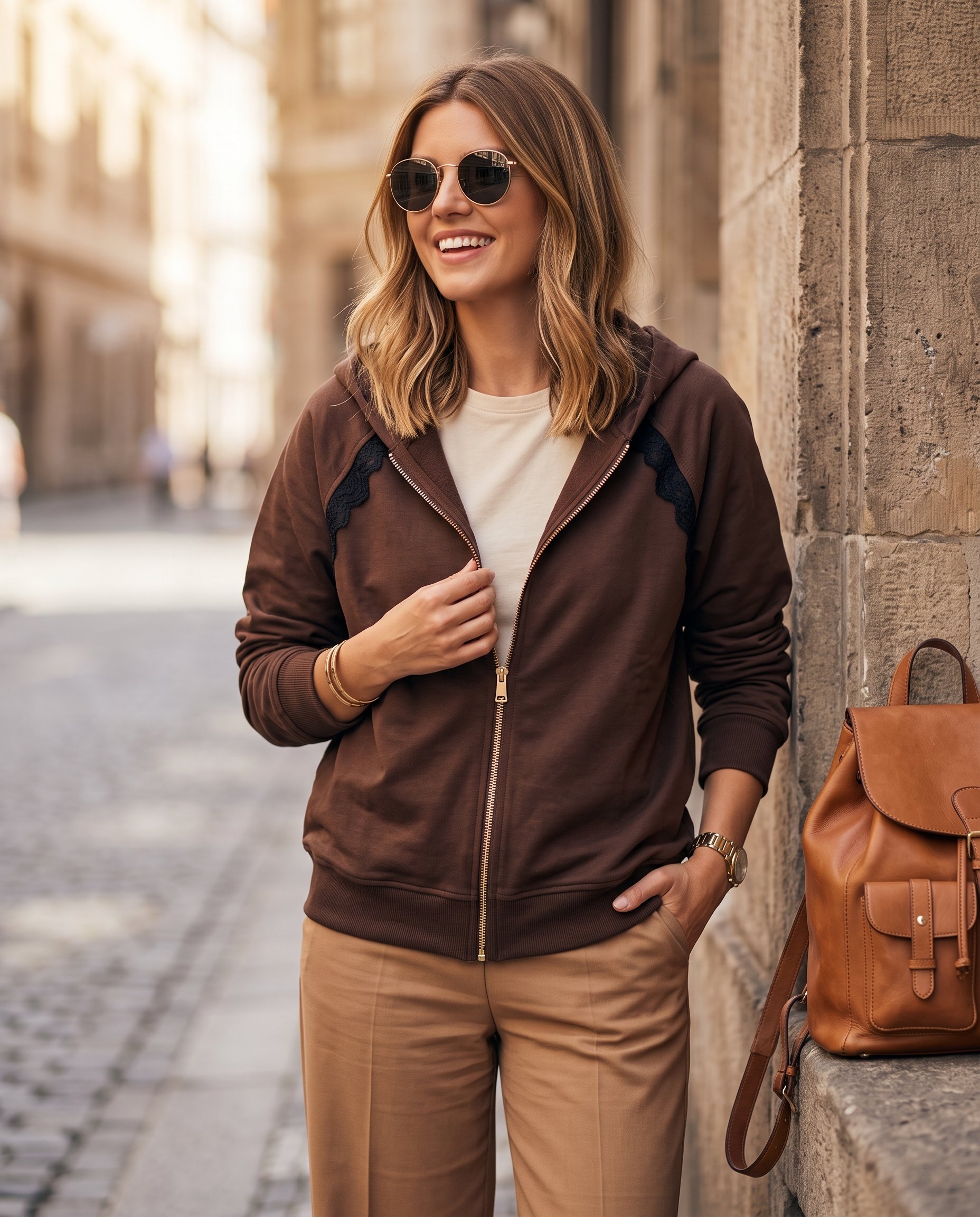 Bluza ROZPINANA Z KORONKĄ - 6