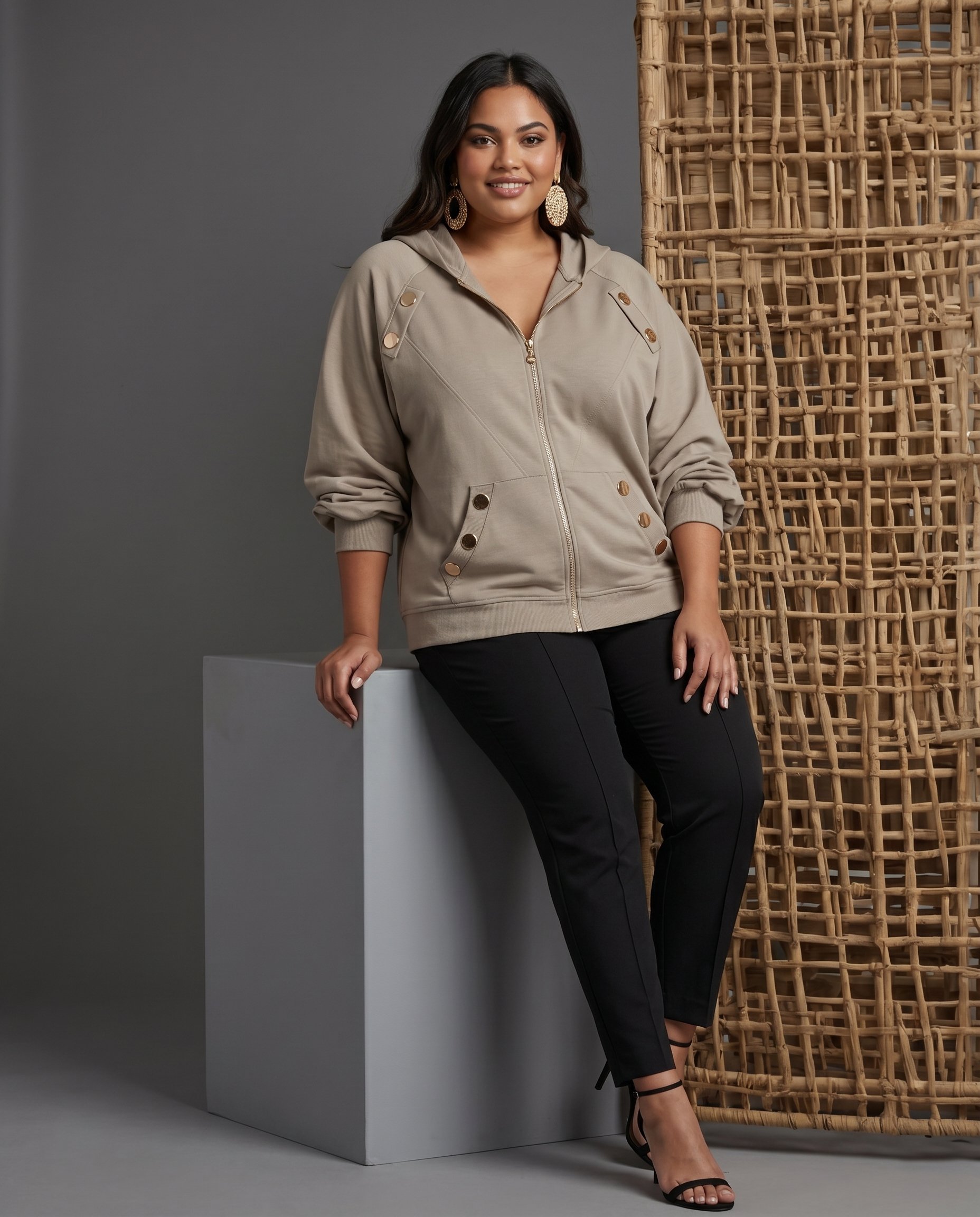 Bluza ze ZŁOTYMI NAPAMI KEN-40415 - 3