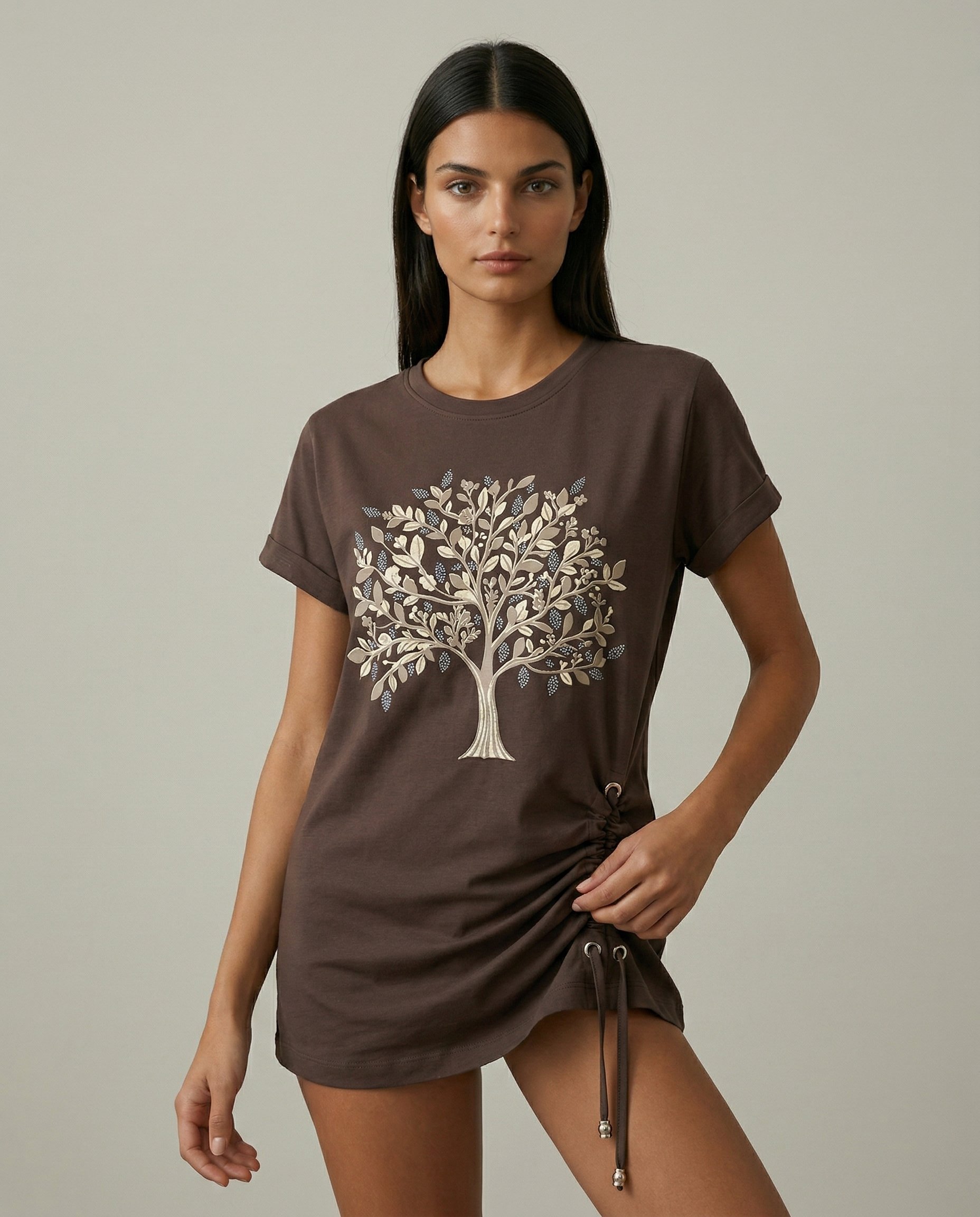 Cropped Faux leather Jacket