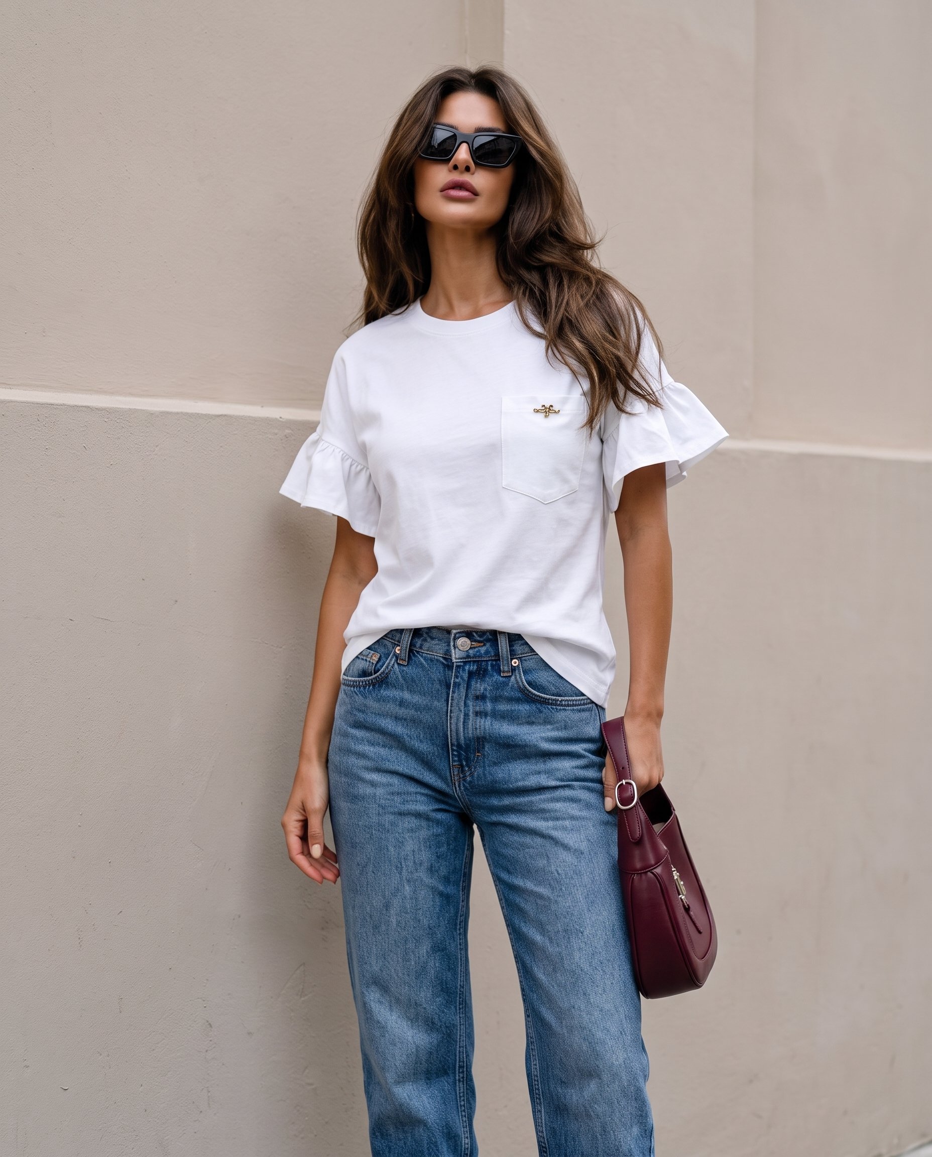 Cropped Faux leather Jacket