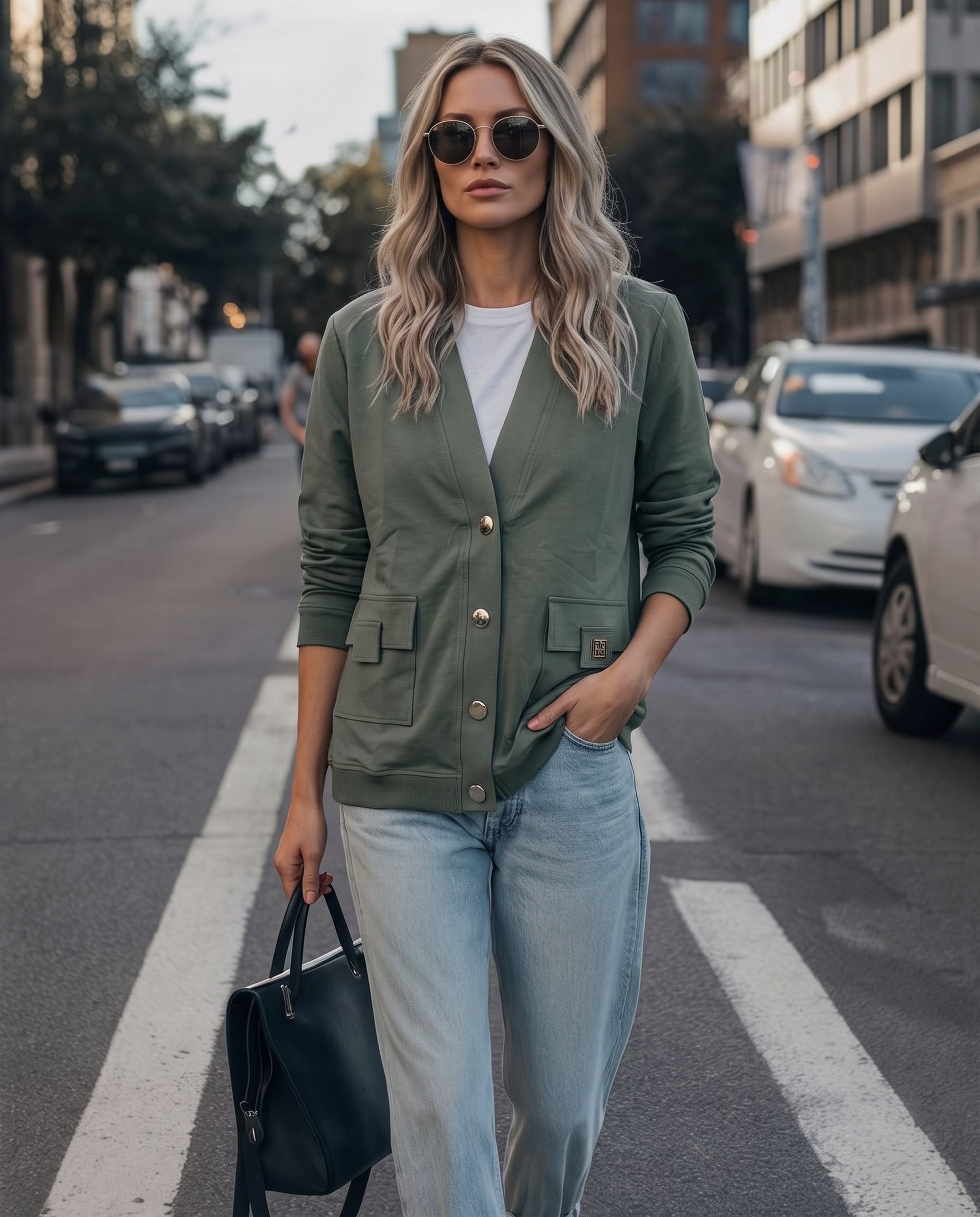 Bluza ŻAKIETOWA NA GUZIKI - 3