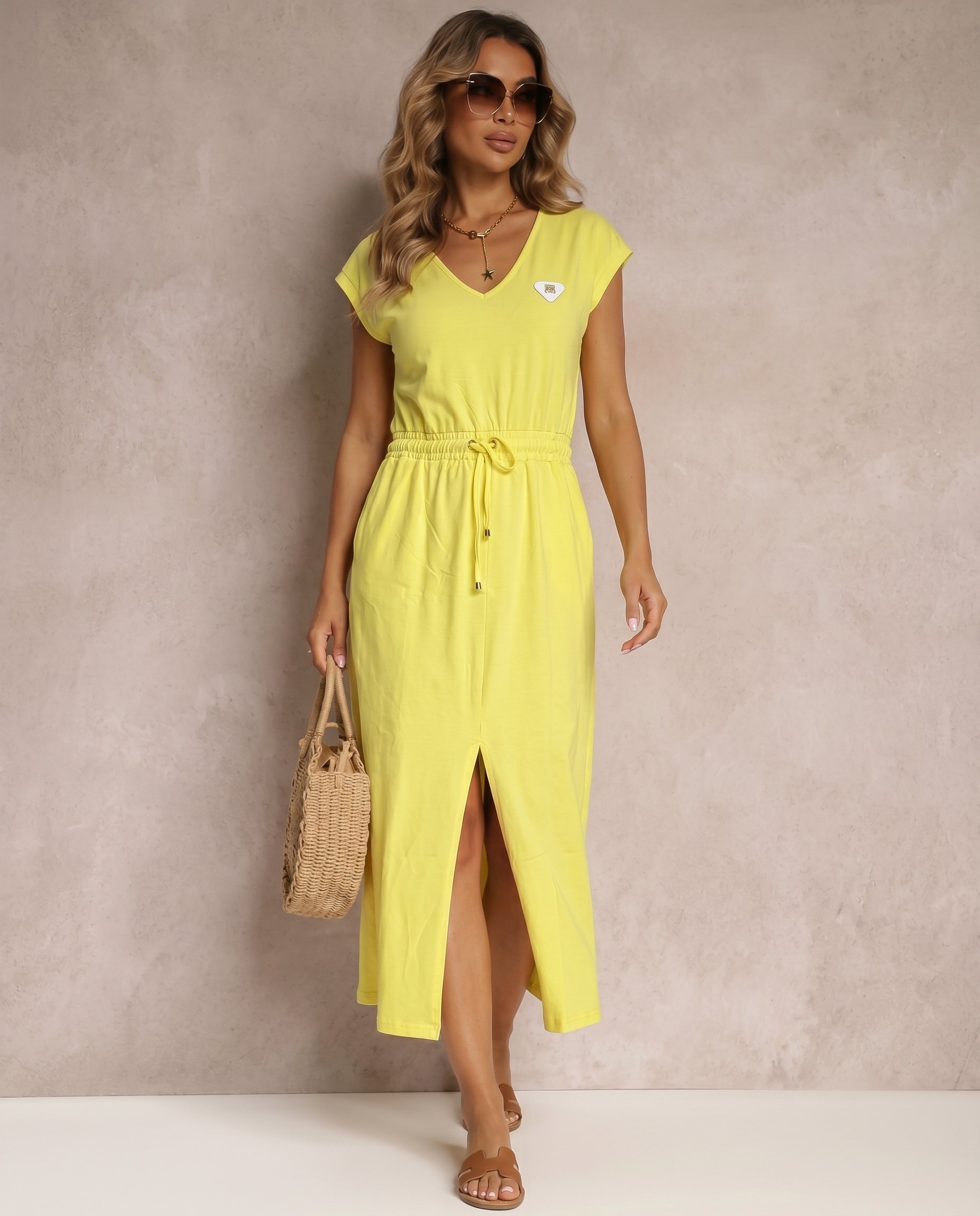 Sukienka MAXI W SEREK - 10