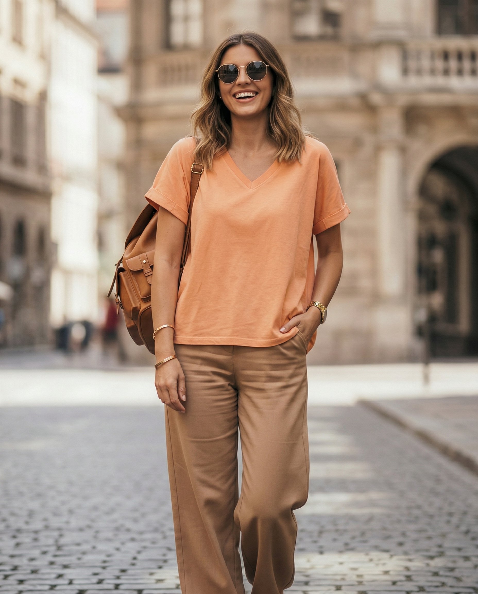 Bluzka w serek ZKI-08 - 11