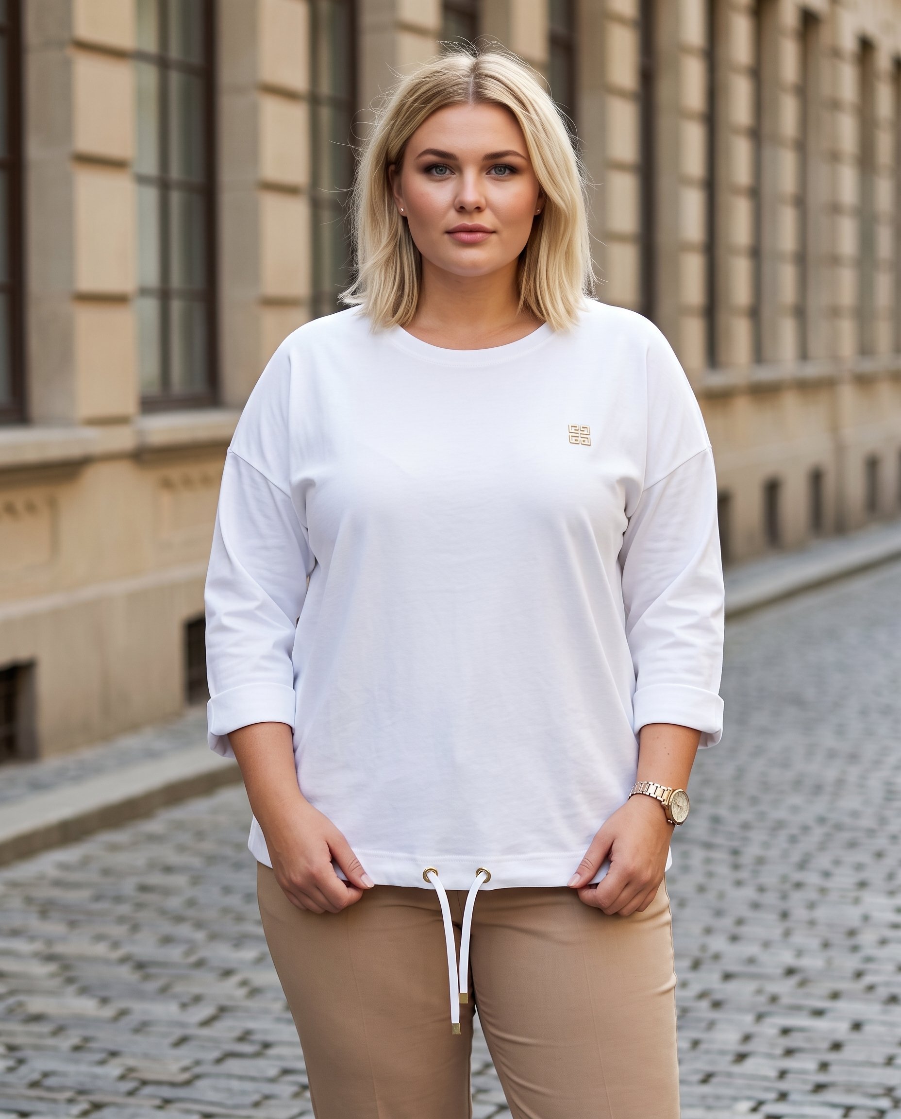 Bluzka z RĘKAWKAMI 3/4 - 5