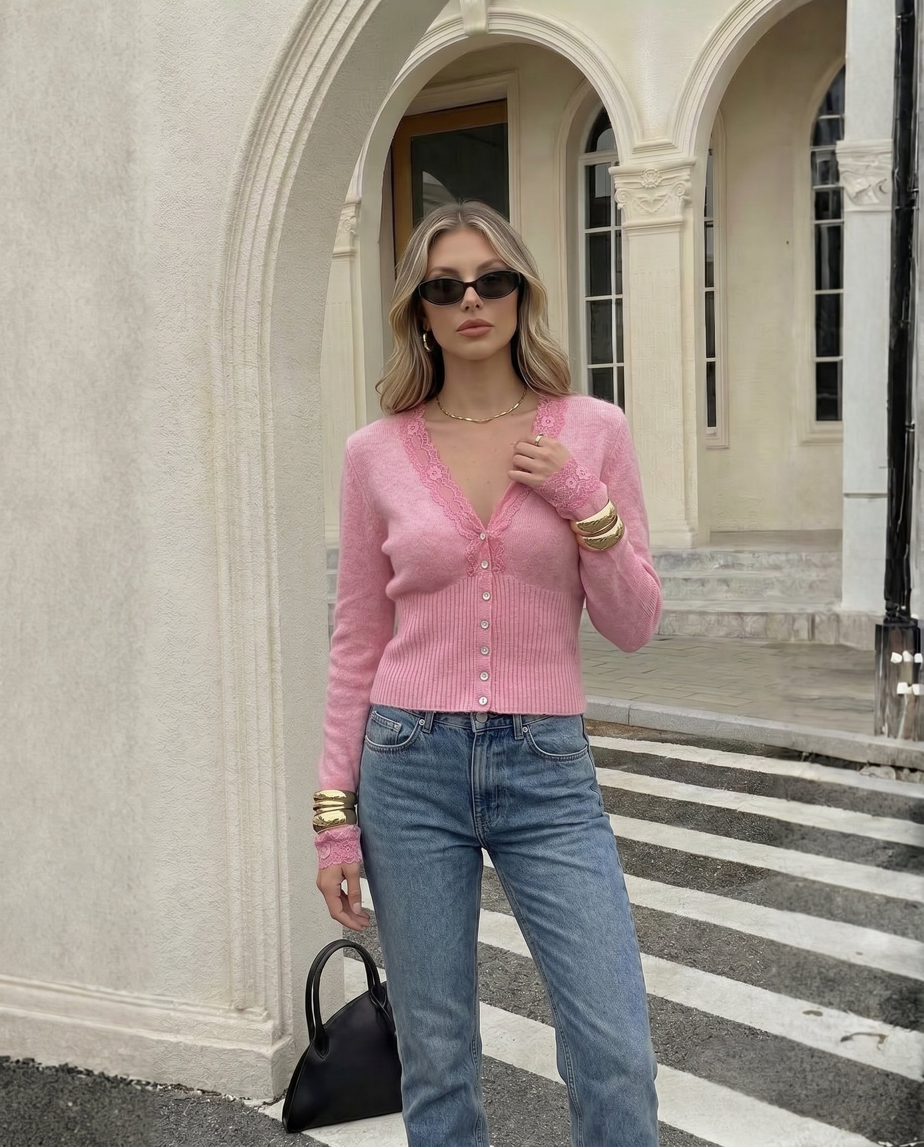 Cropped Faux leather Jacket