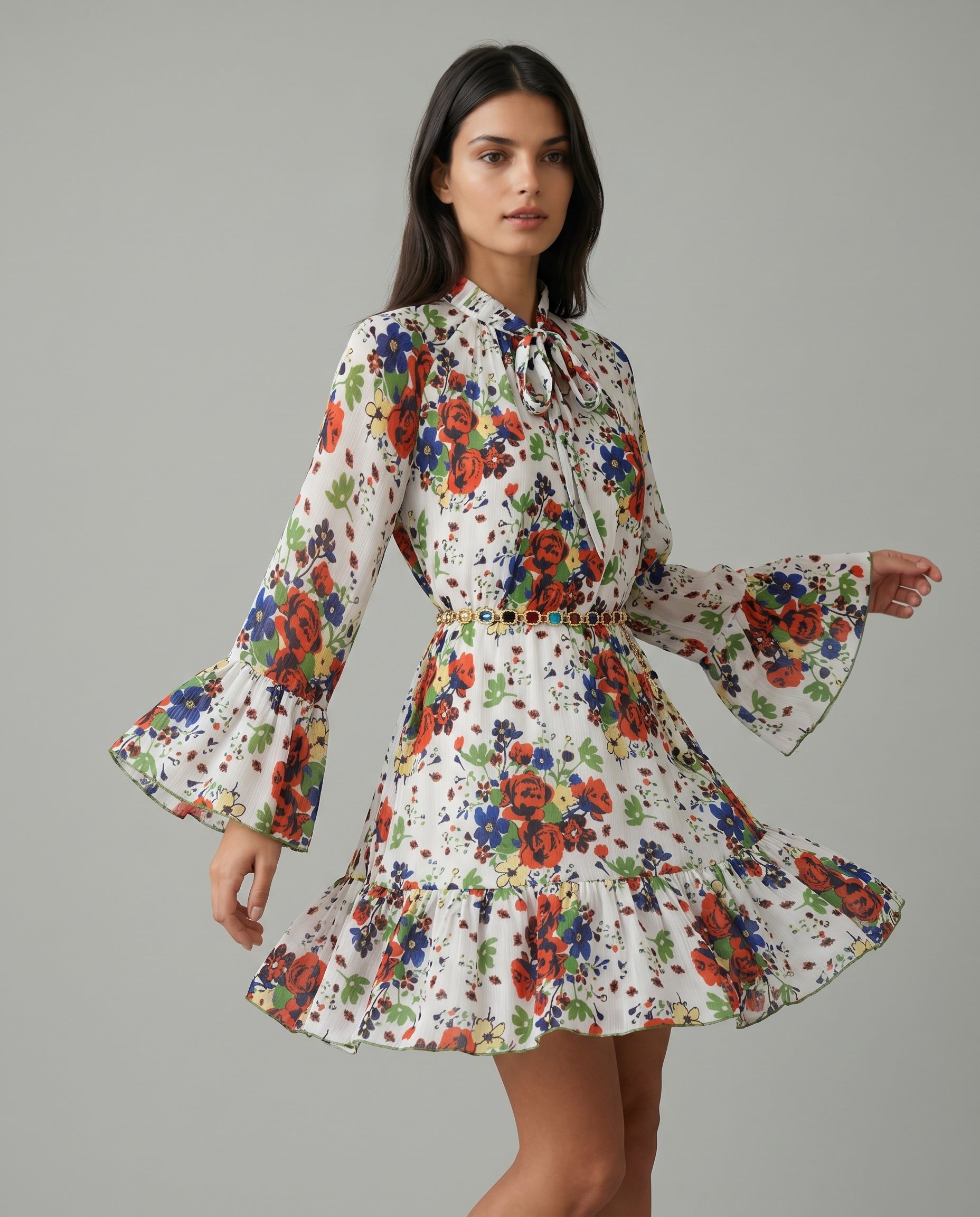 Sukienka w kwiaty - 3