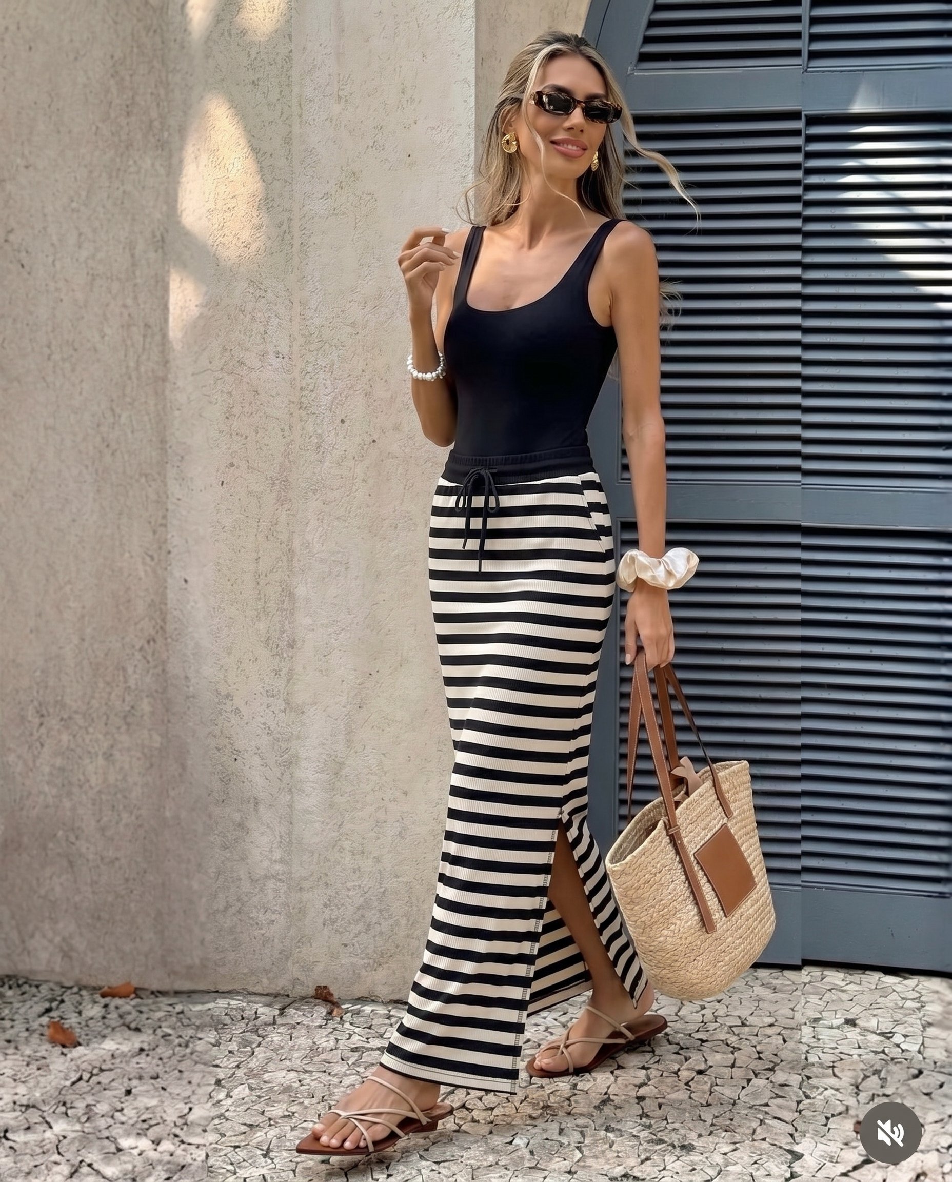 Spódnica w PASKI KEN-1680 - 4