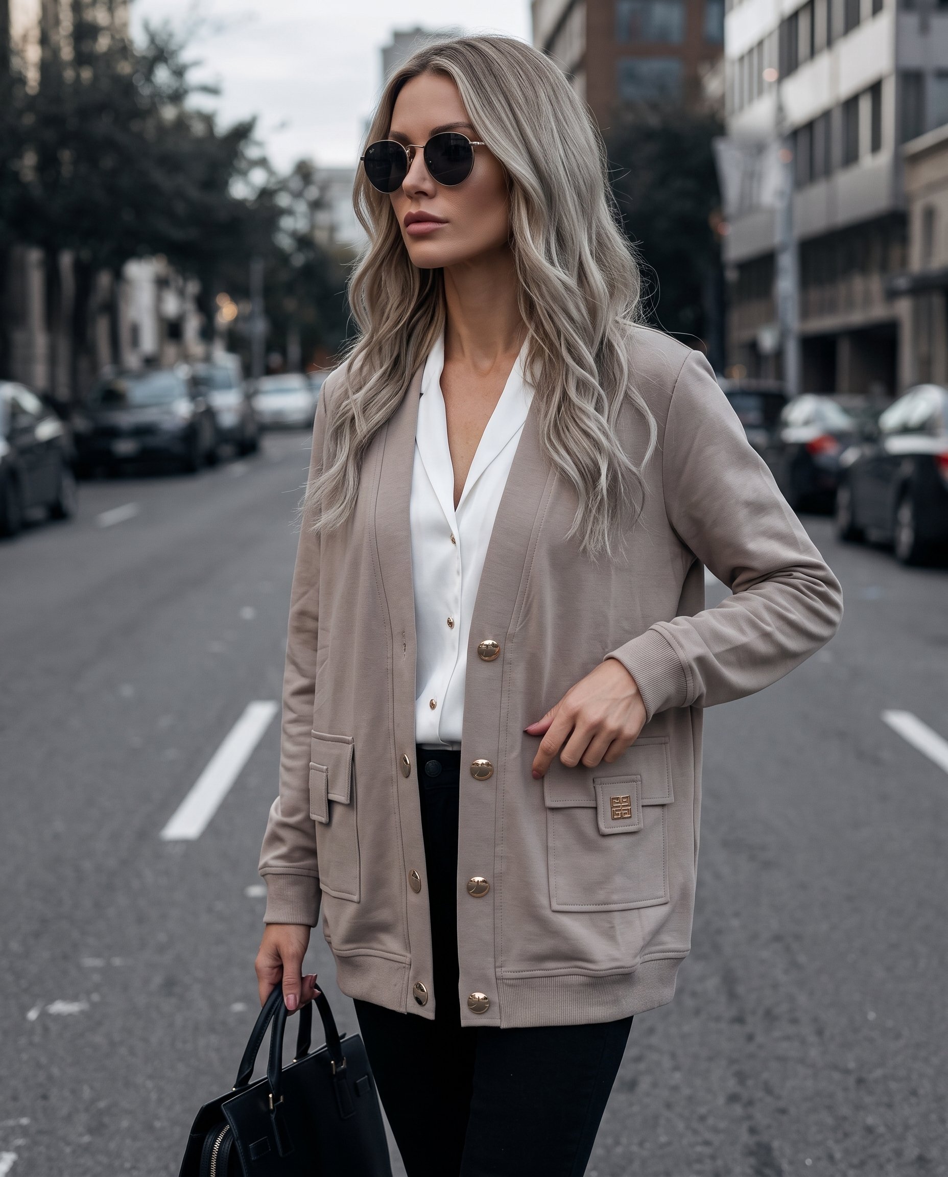 Bluza ŻAKIETOWA NA GUZIKI - 5