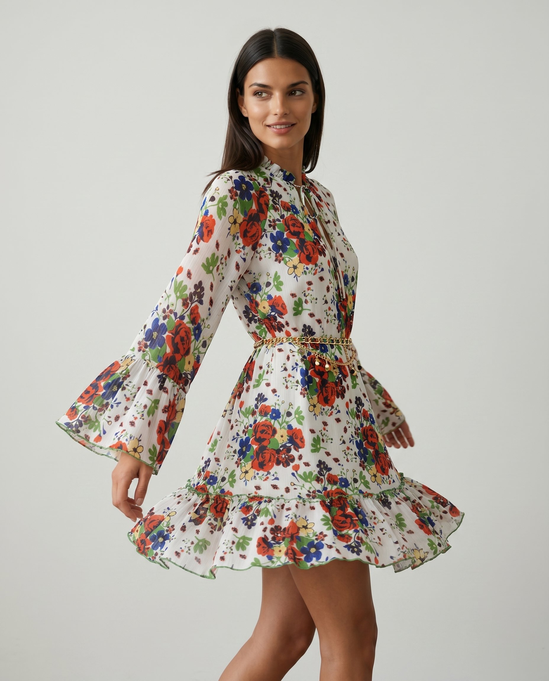 Sukienka w kwiaty - 4