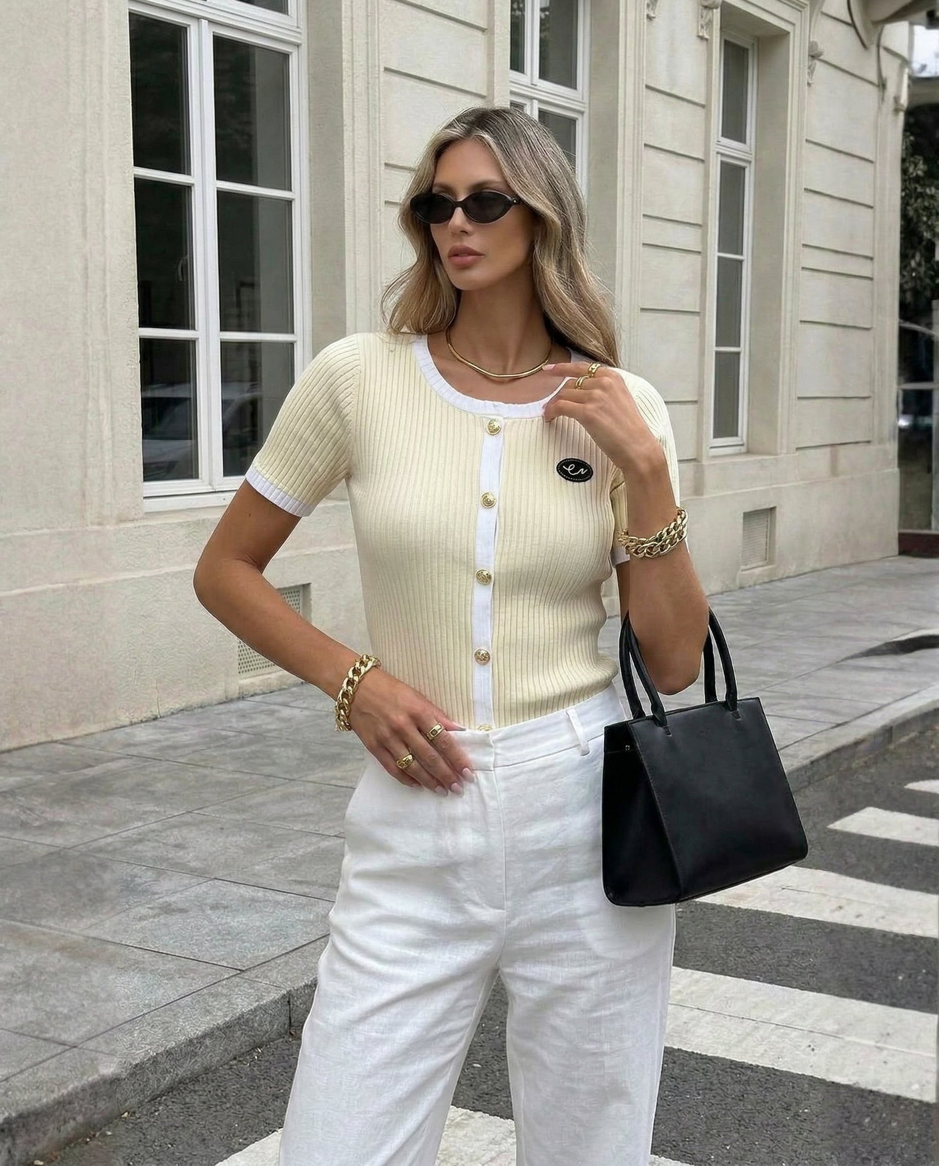 Bluzka z guziczkami - 3