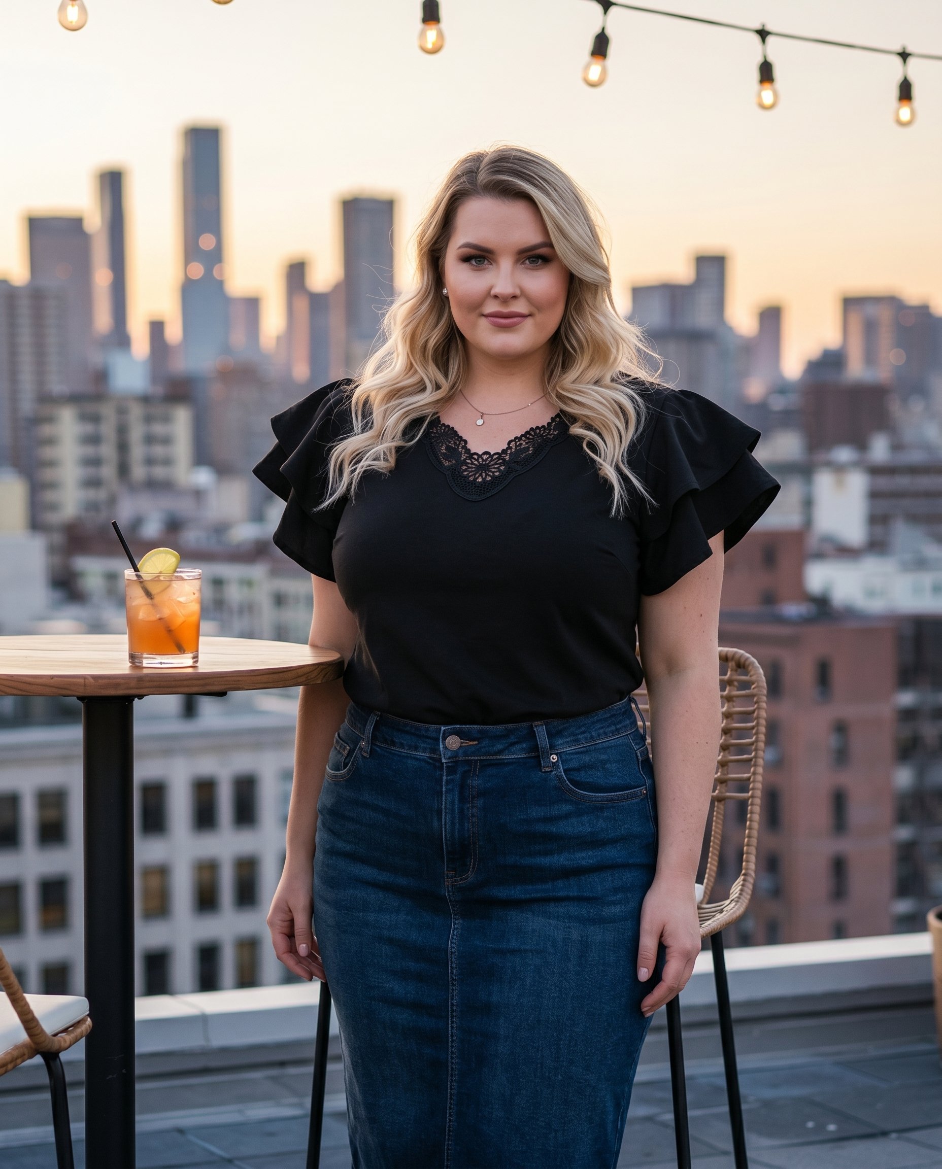 Bluzka z falbanami na rękawie WA-01 - 7