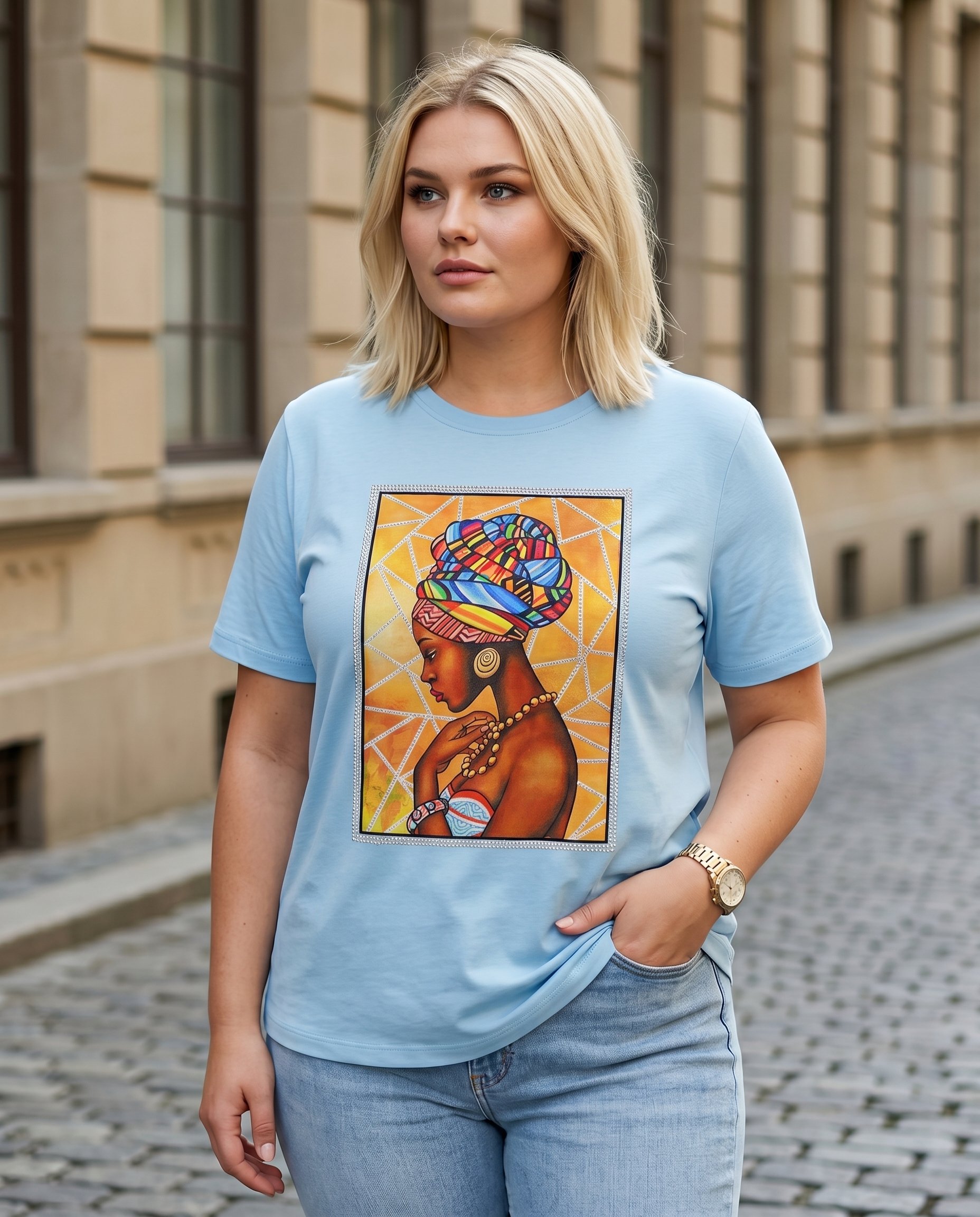 Bluzka z KOBIETĄ KEN-60599 - 2