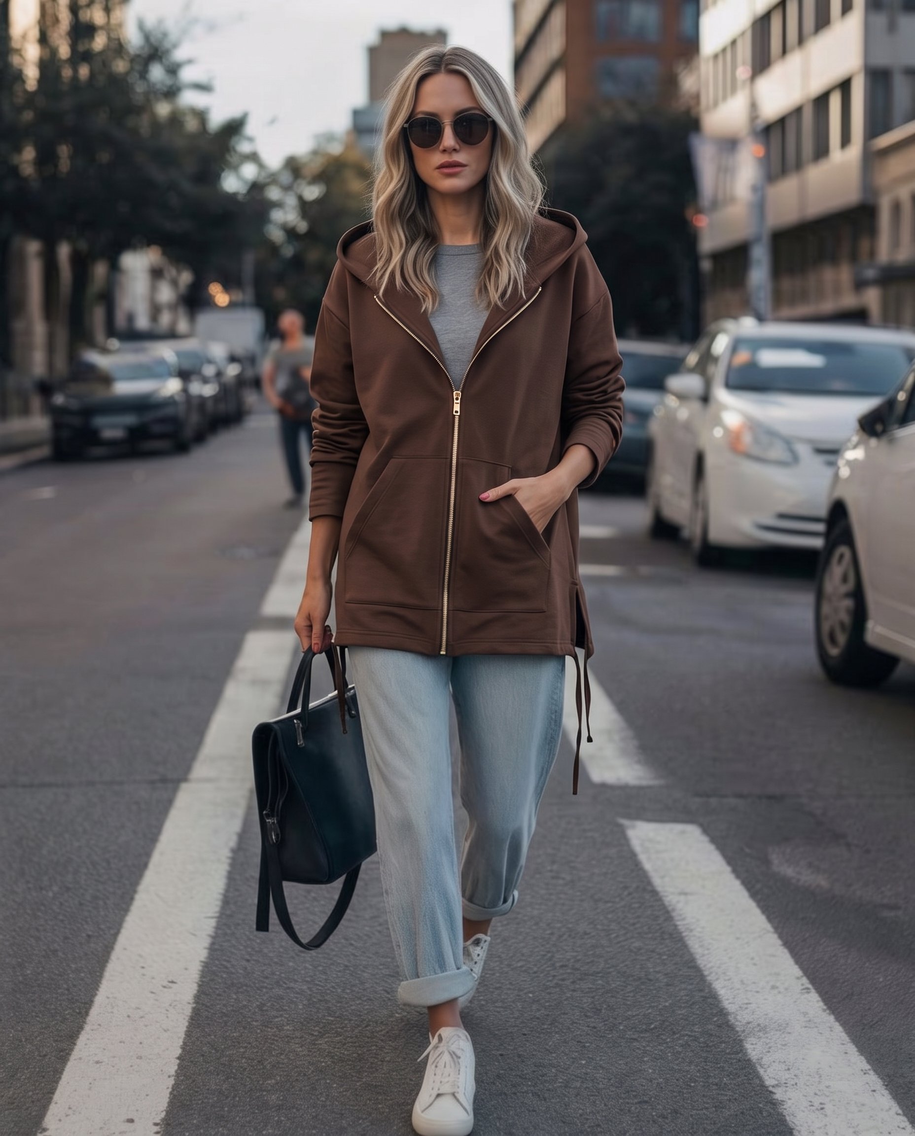 Bluza z nieregularnym dołem - 7