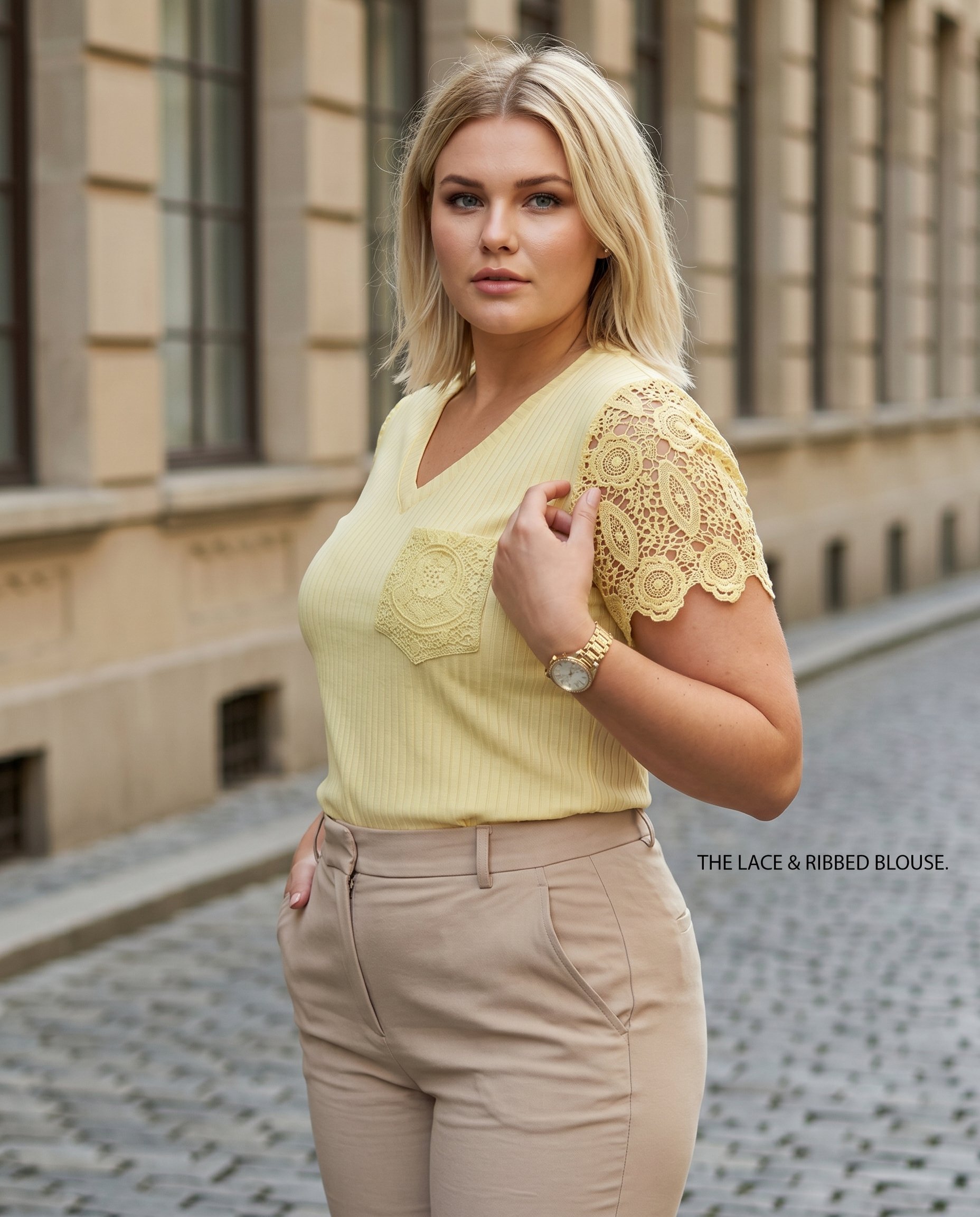 Bluzka z koronkową kieszonką  WA-s2w0196 - 4