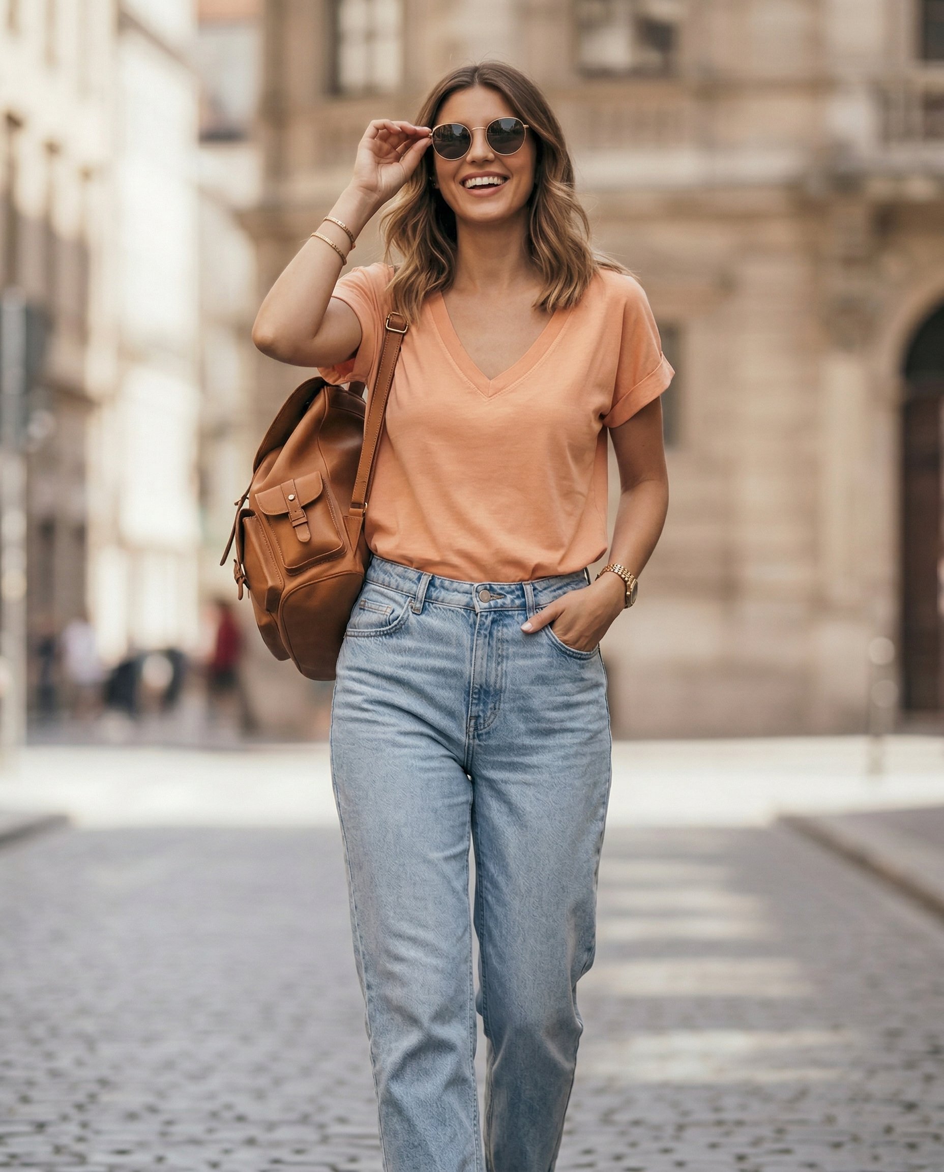 Bluzka w serek ZKI-08 - 10