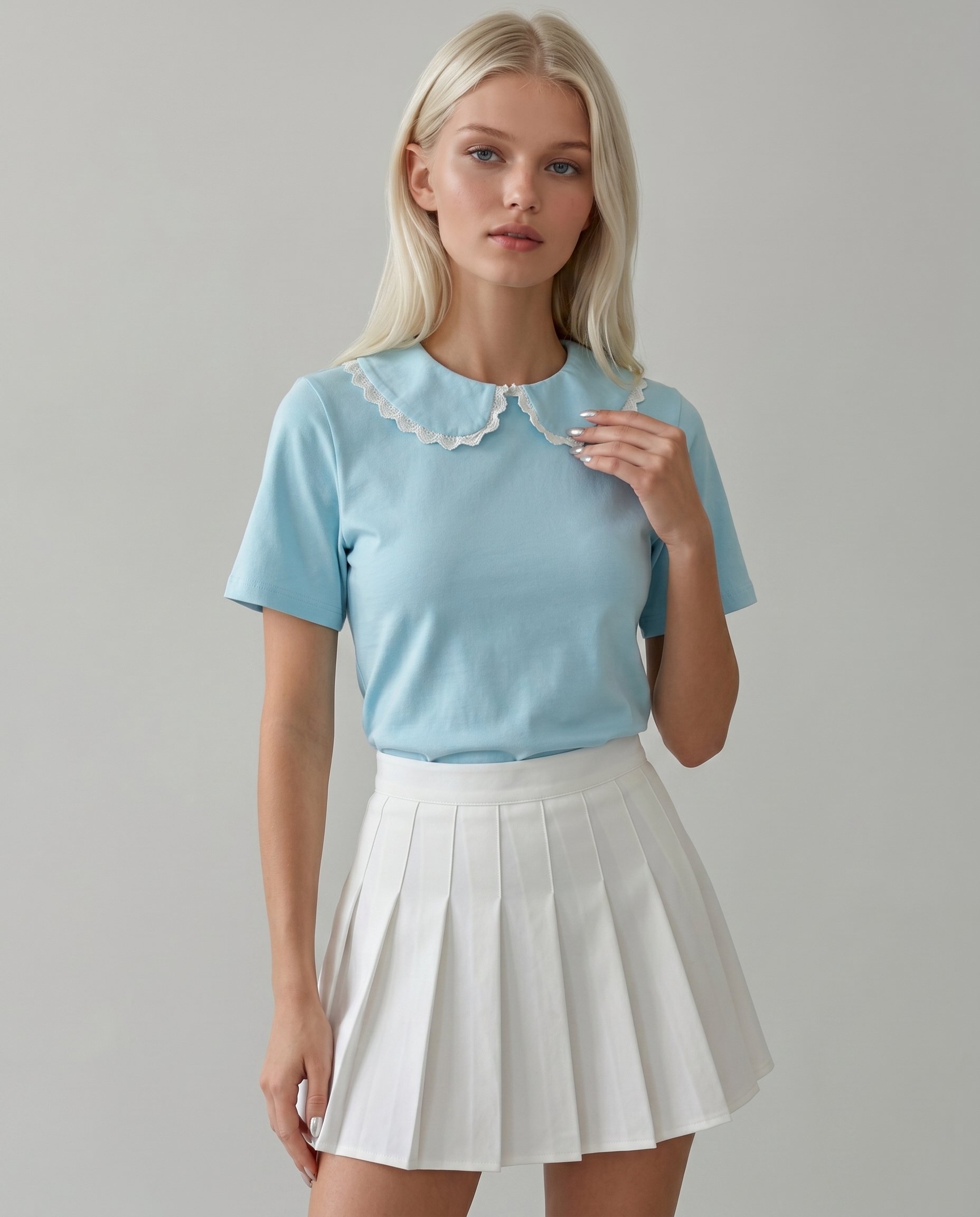 Bluzka z kołnierzykiem FE-1579 - 3