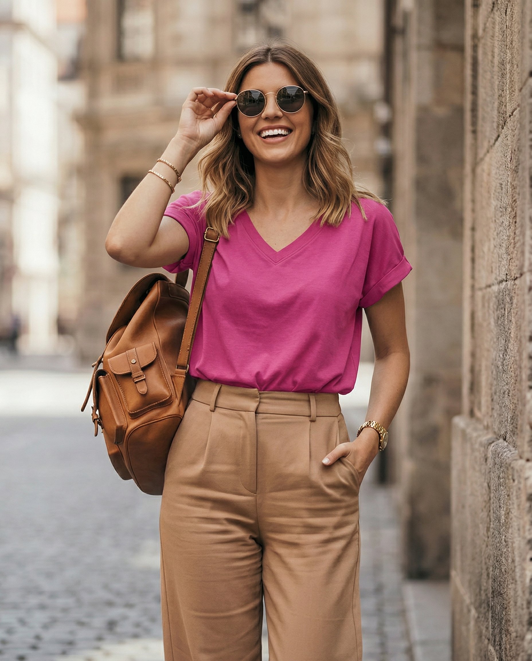 Bluzka w serek ZKI-08 - 5