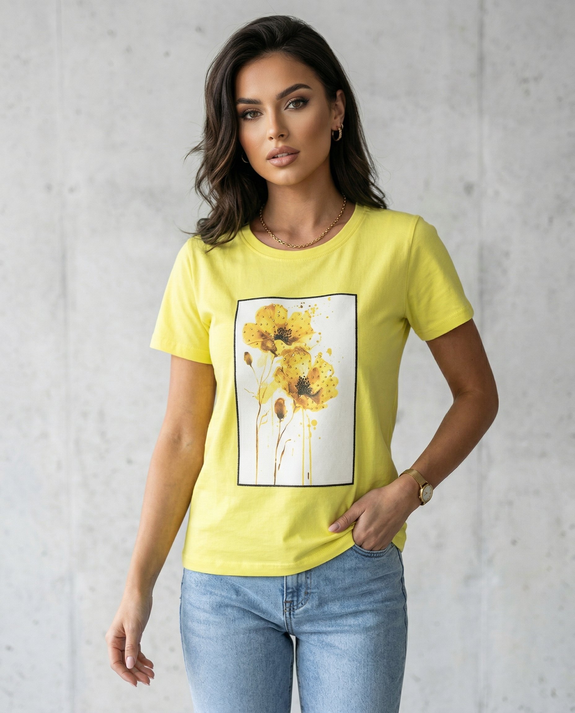 Bluzka z kwiatkiem - 11