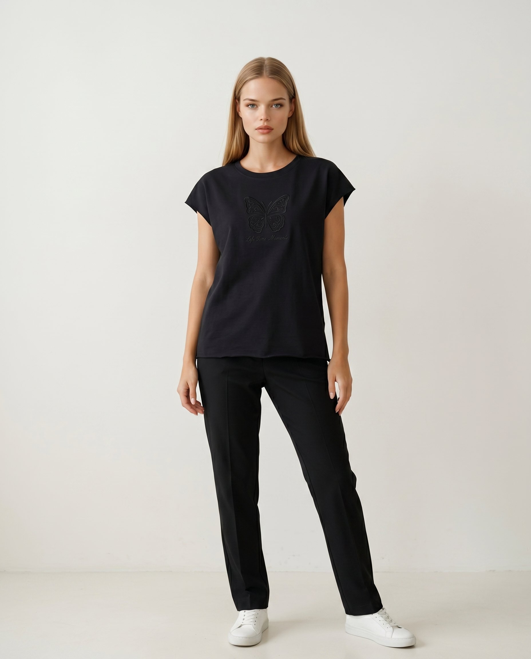 Bluzka z MOTYLKIEM KEN-60591 - 2