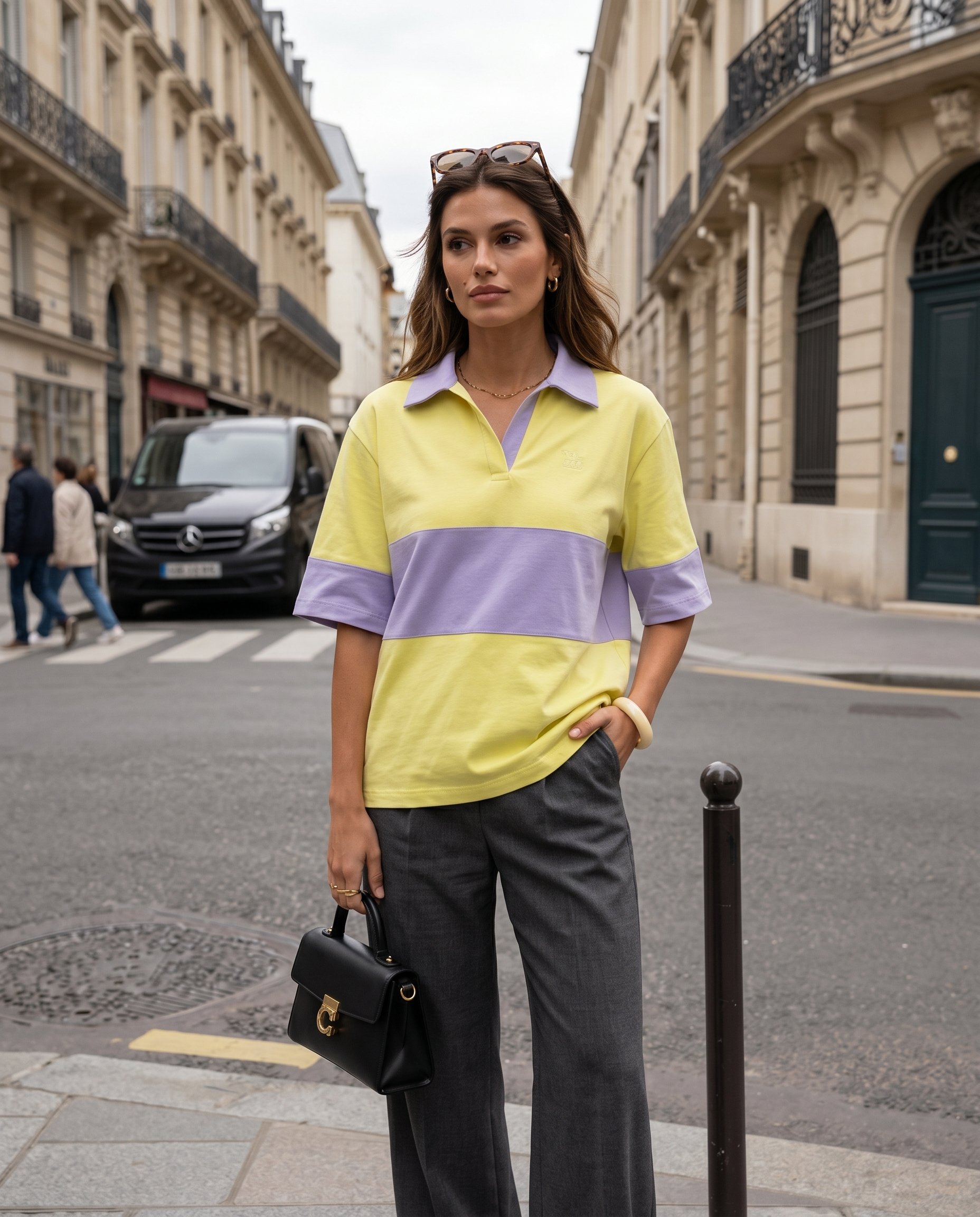 Polo w paski FE-1557 - 2