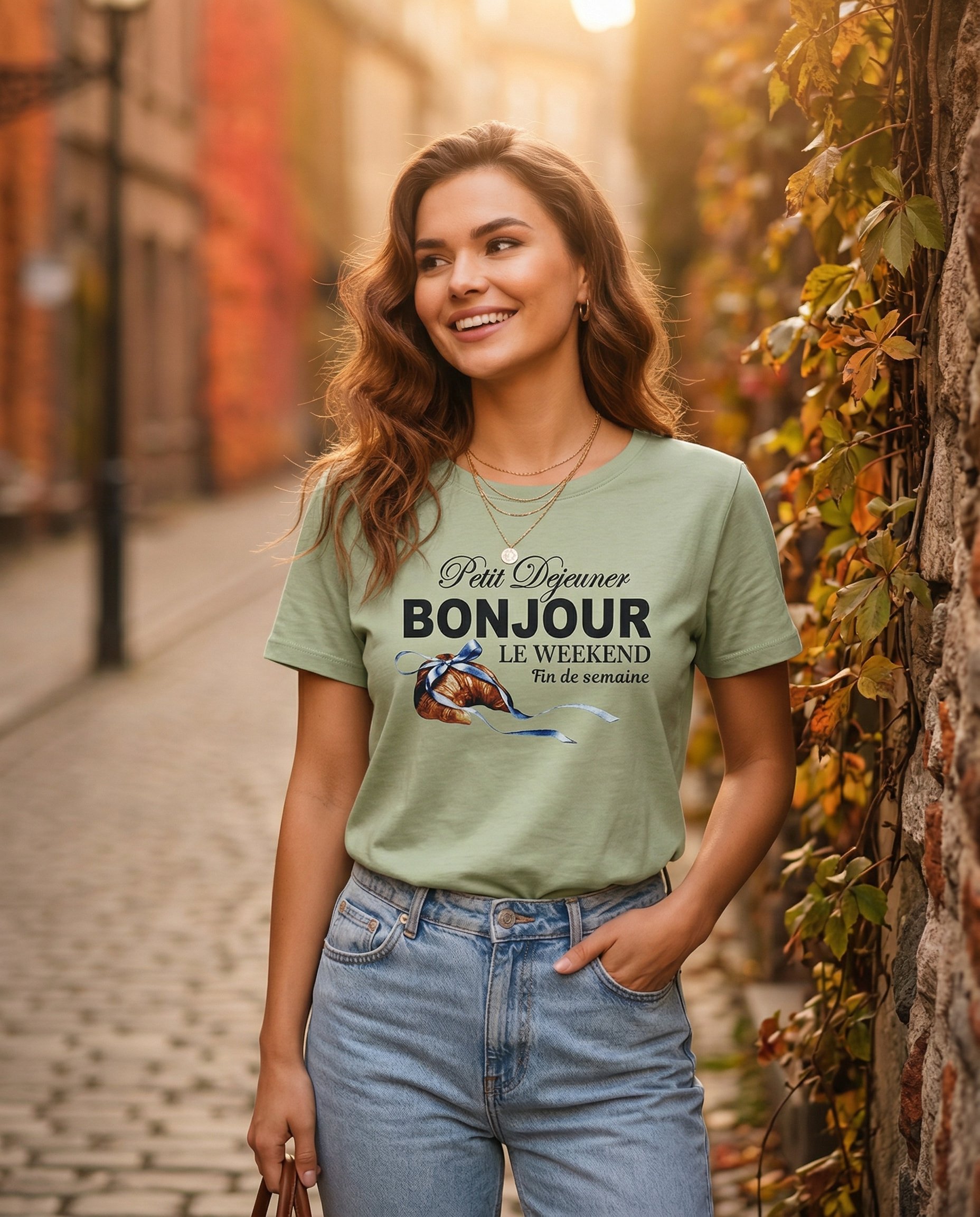 Bluzka z croissant - 1