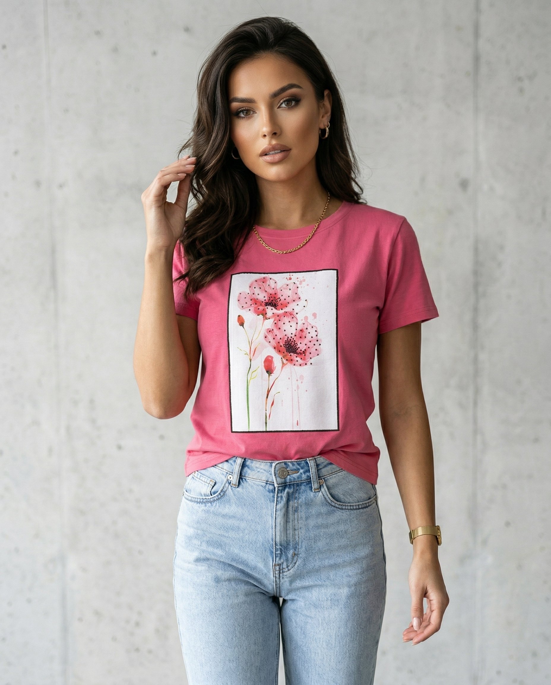 Bluzka z kwiatkiem - 12