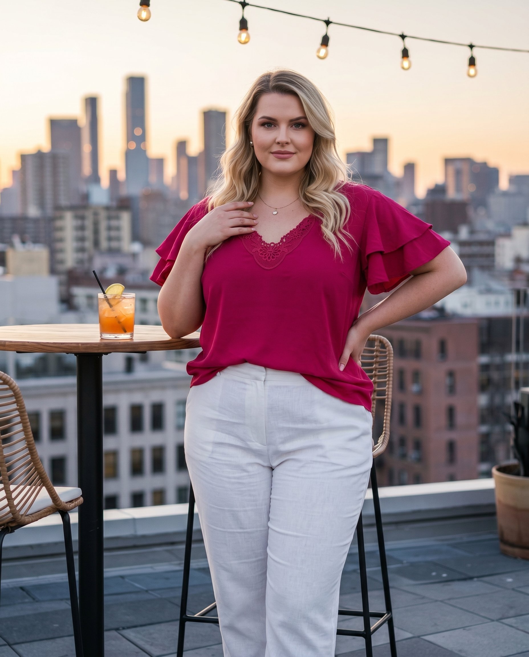 Bluzka z falbanami na rękawie WA-01 - 6