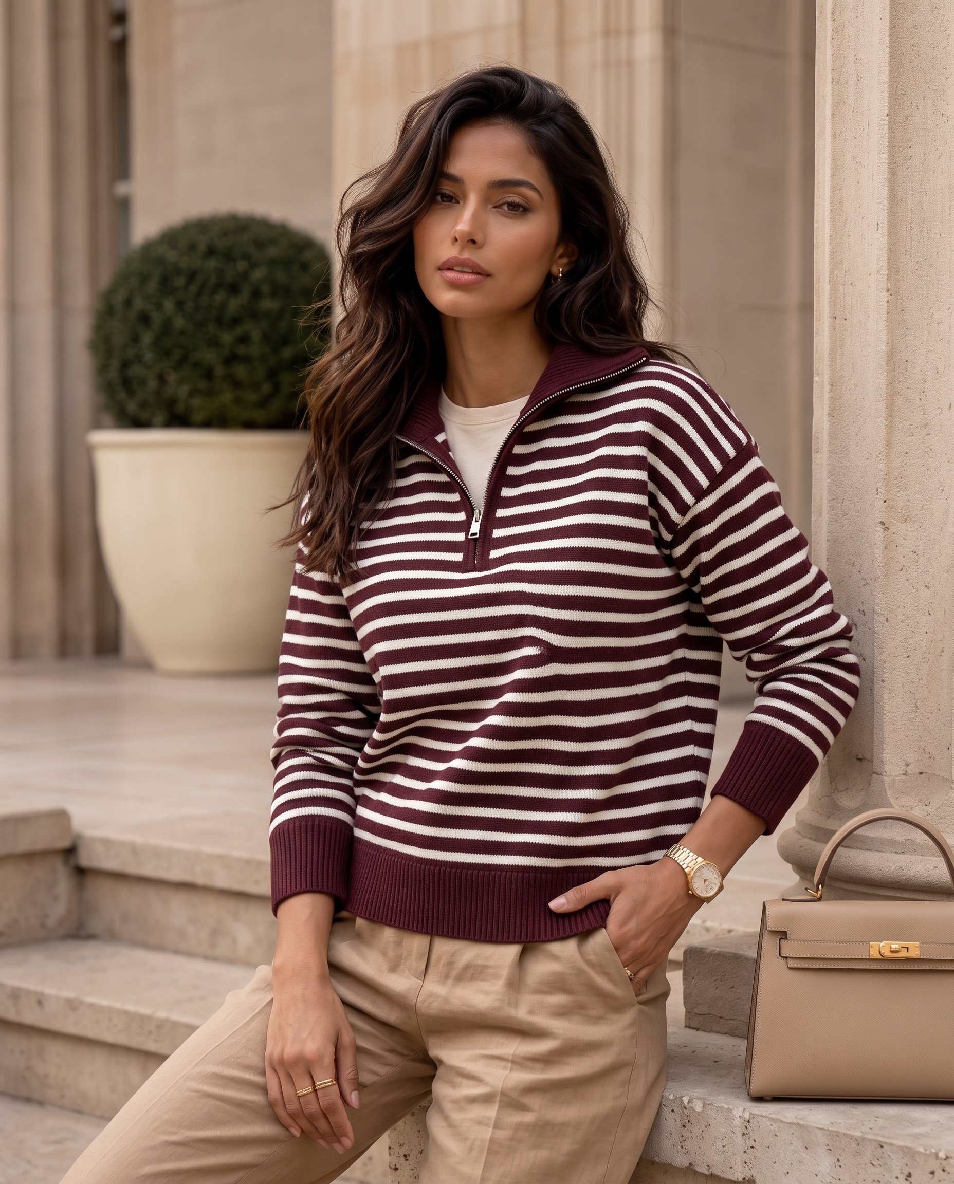 Sweter w PASKI SW2404