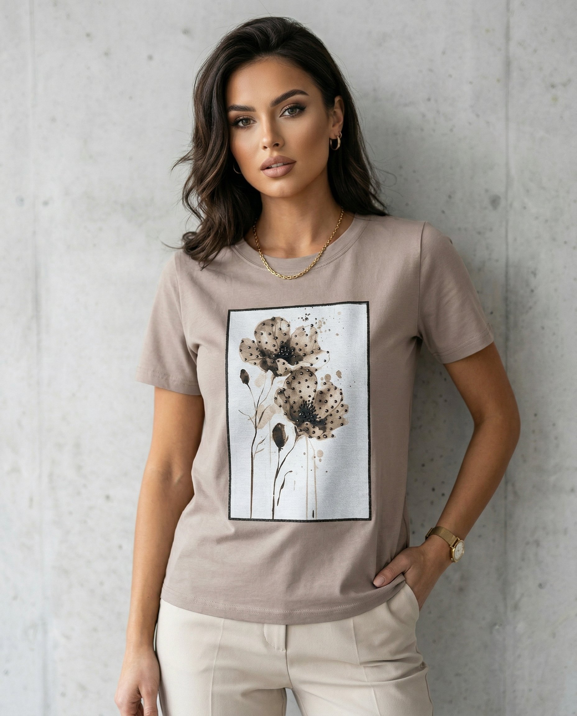 Bluzka z kwiatkiem - 7