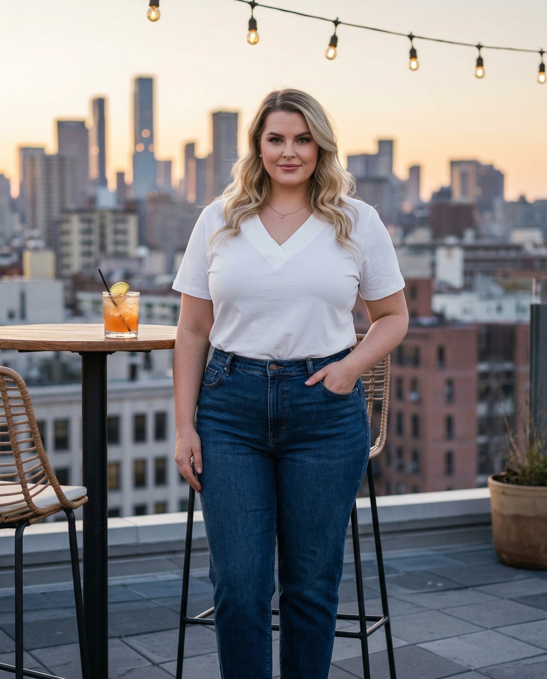 Bluzka w serek WA-176 - 5