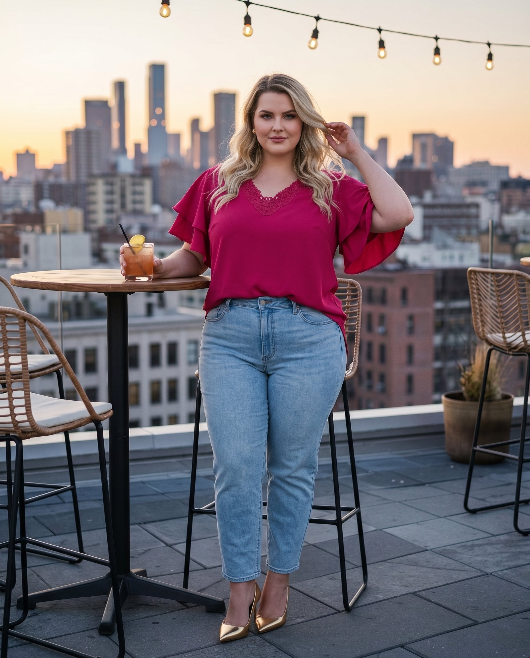 Bluzka z falbanami na rękawie WA-01 - 11