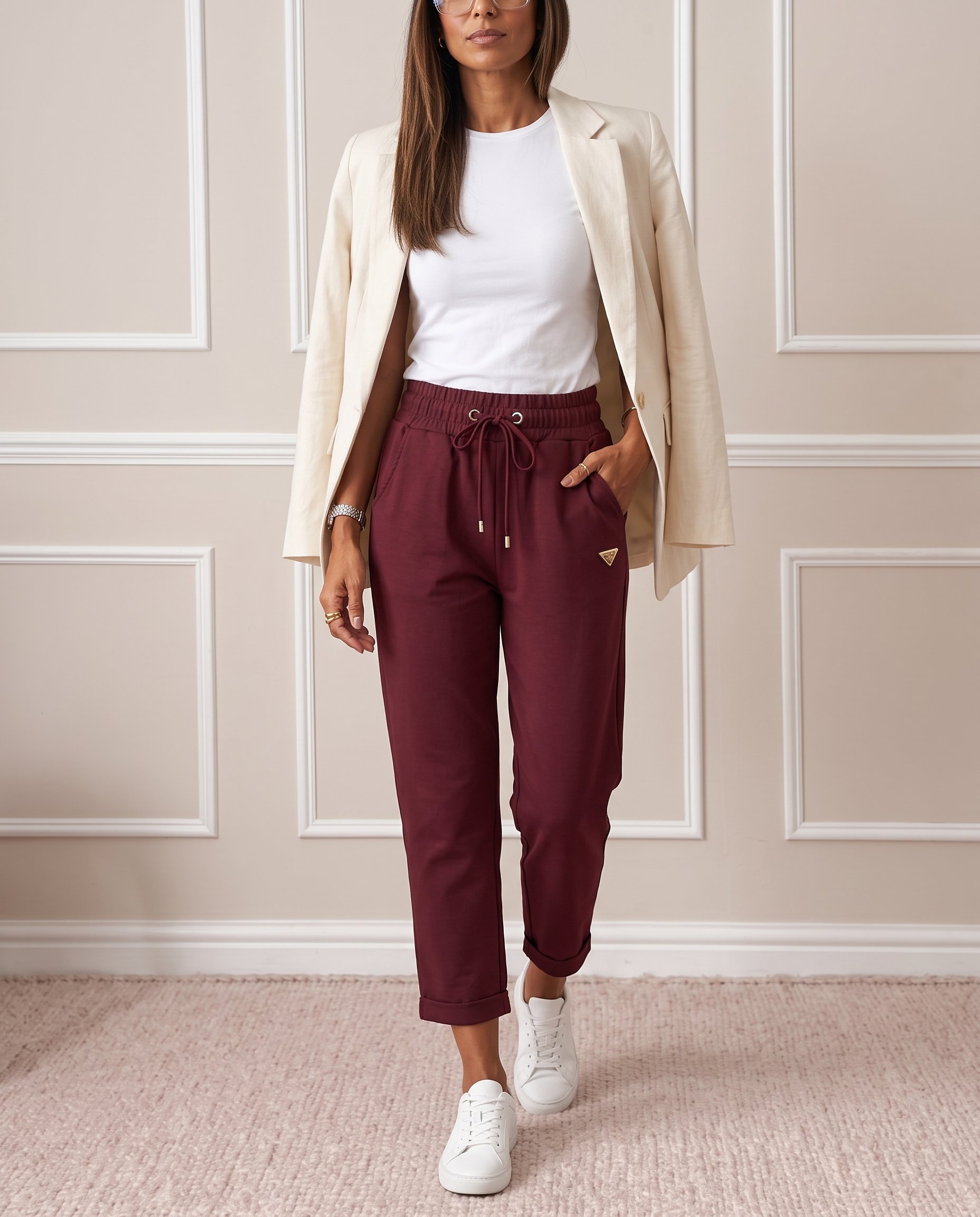 Cropped Faux leather Jacket