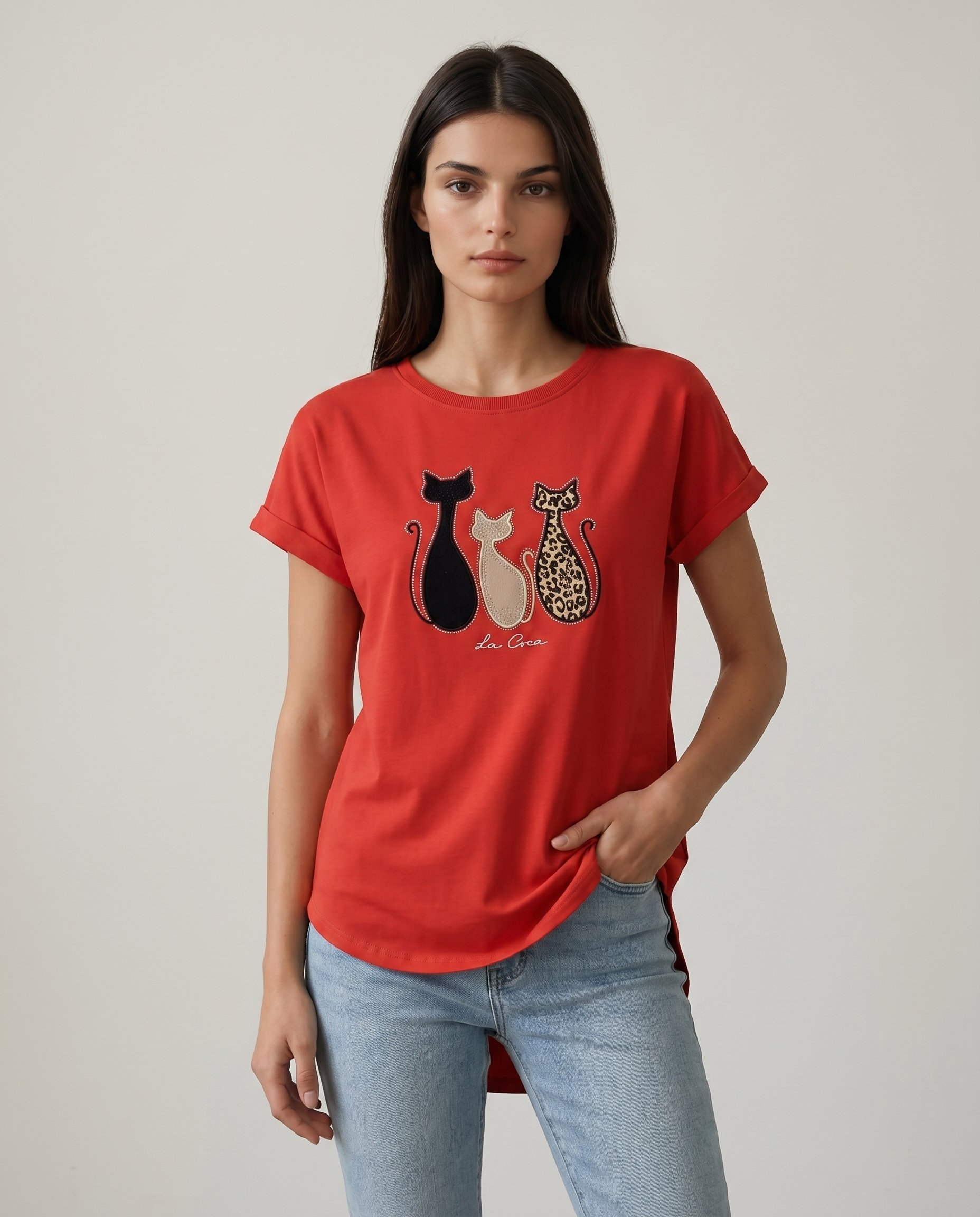 Bluzka z KOTAMI KEN-60533 - 6