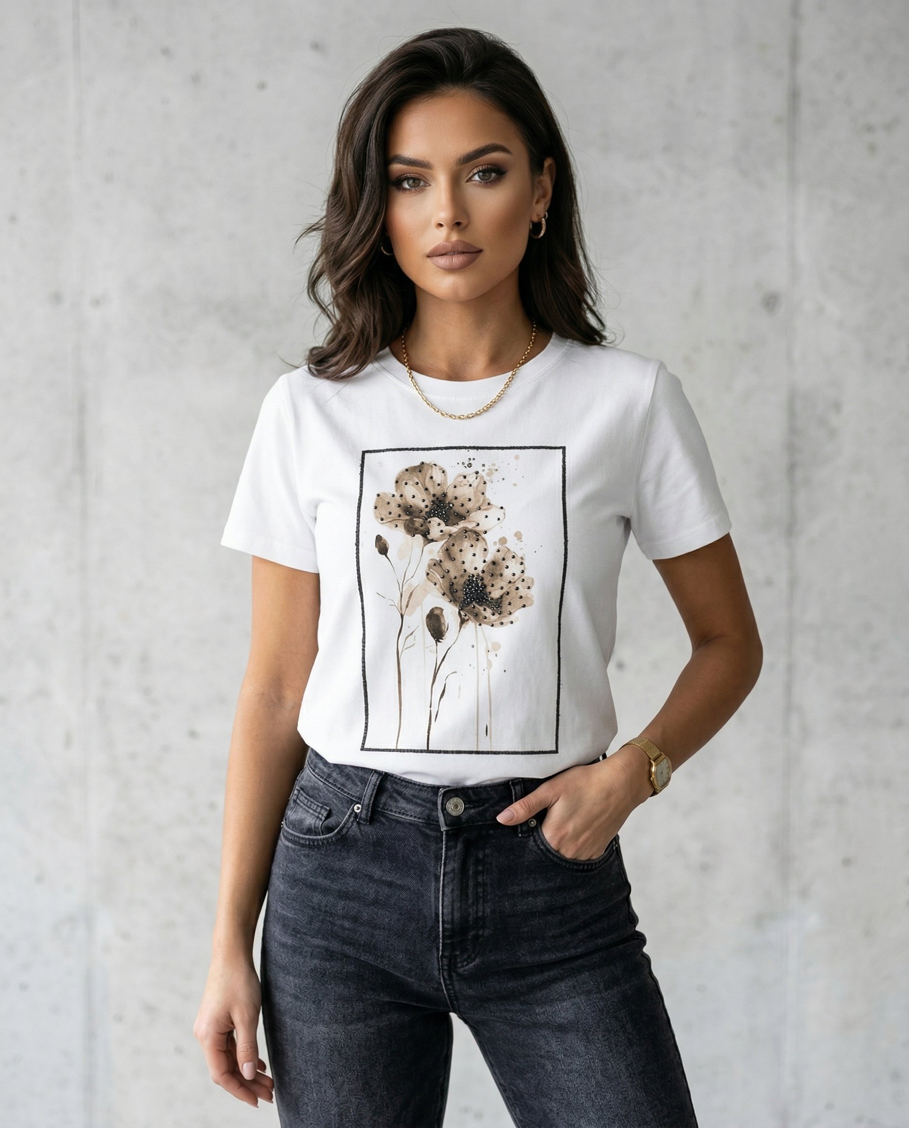 Bluzka z kwiatkiem - 5