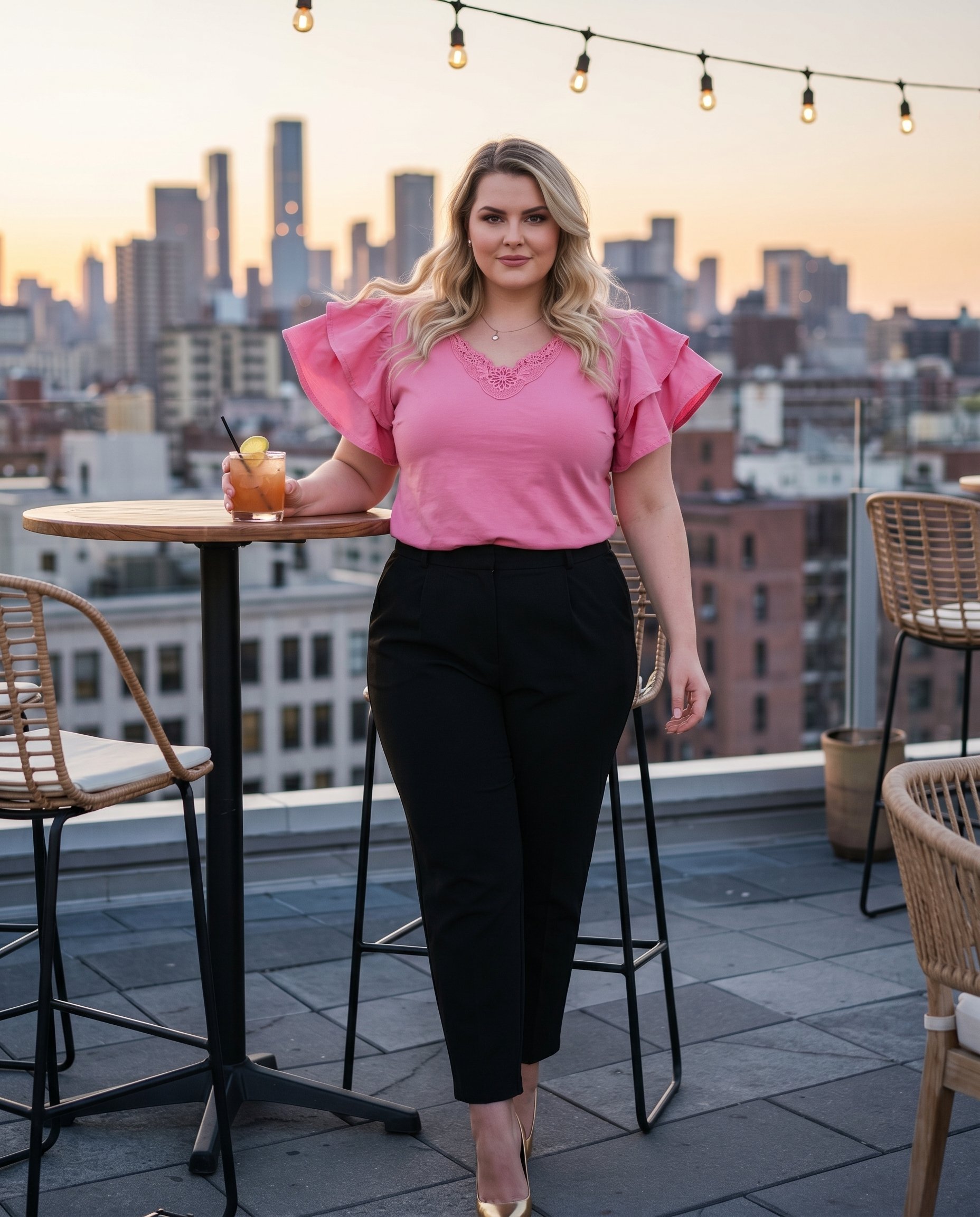 Bluzka z falbanami na rękawie WA-01 - 3