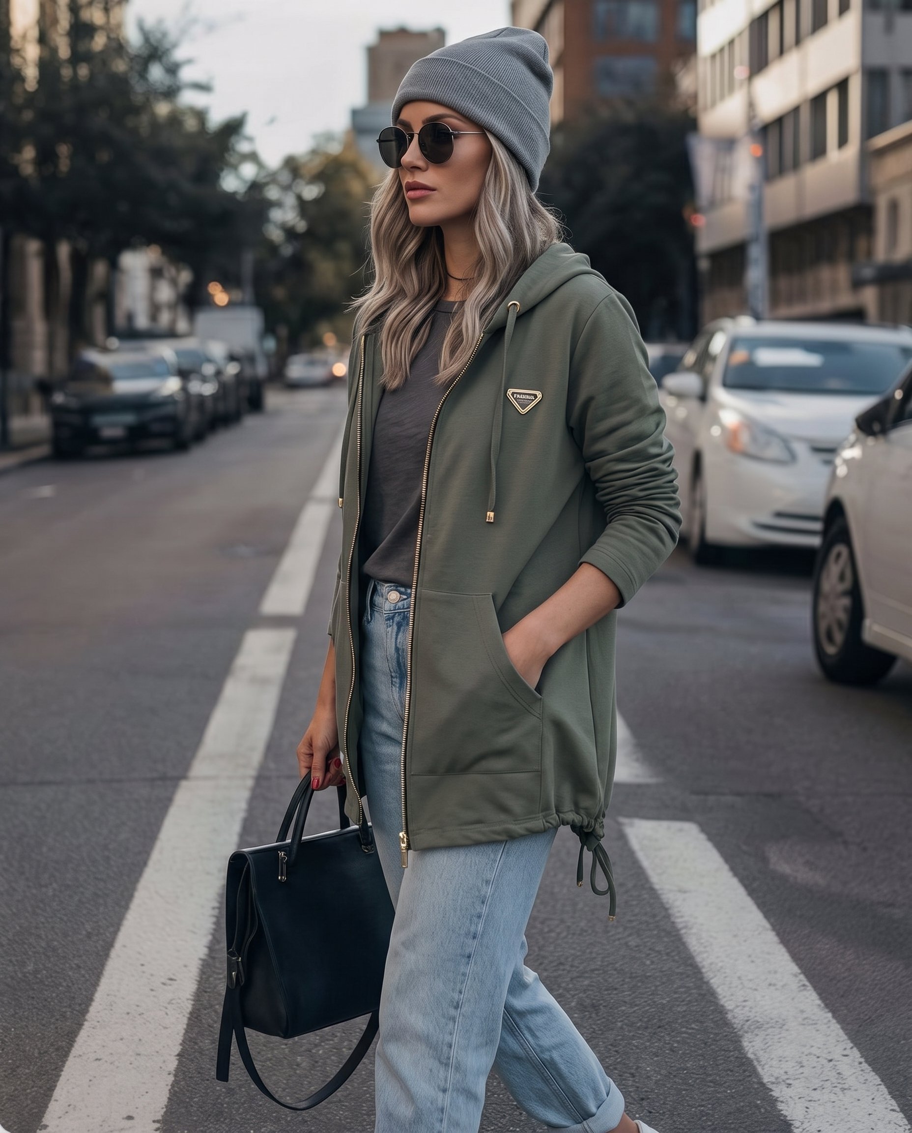 Bluza z nieregularnym dołem - 5