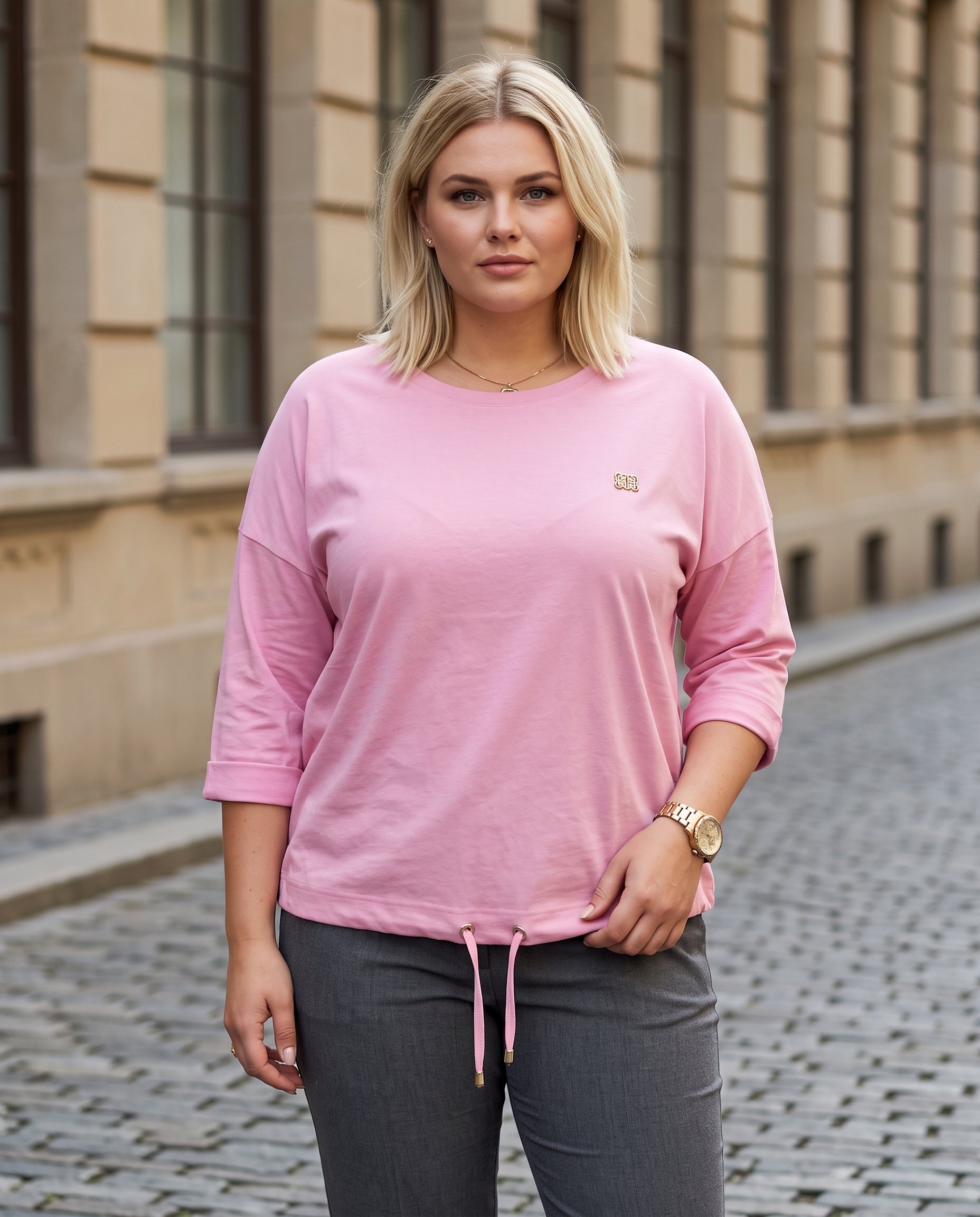Bluzka z RĘKAWKAMI 3/4 - 3