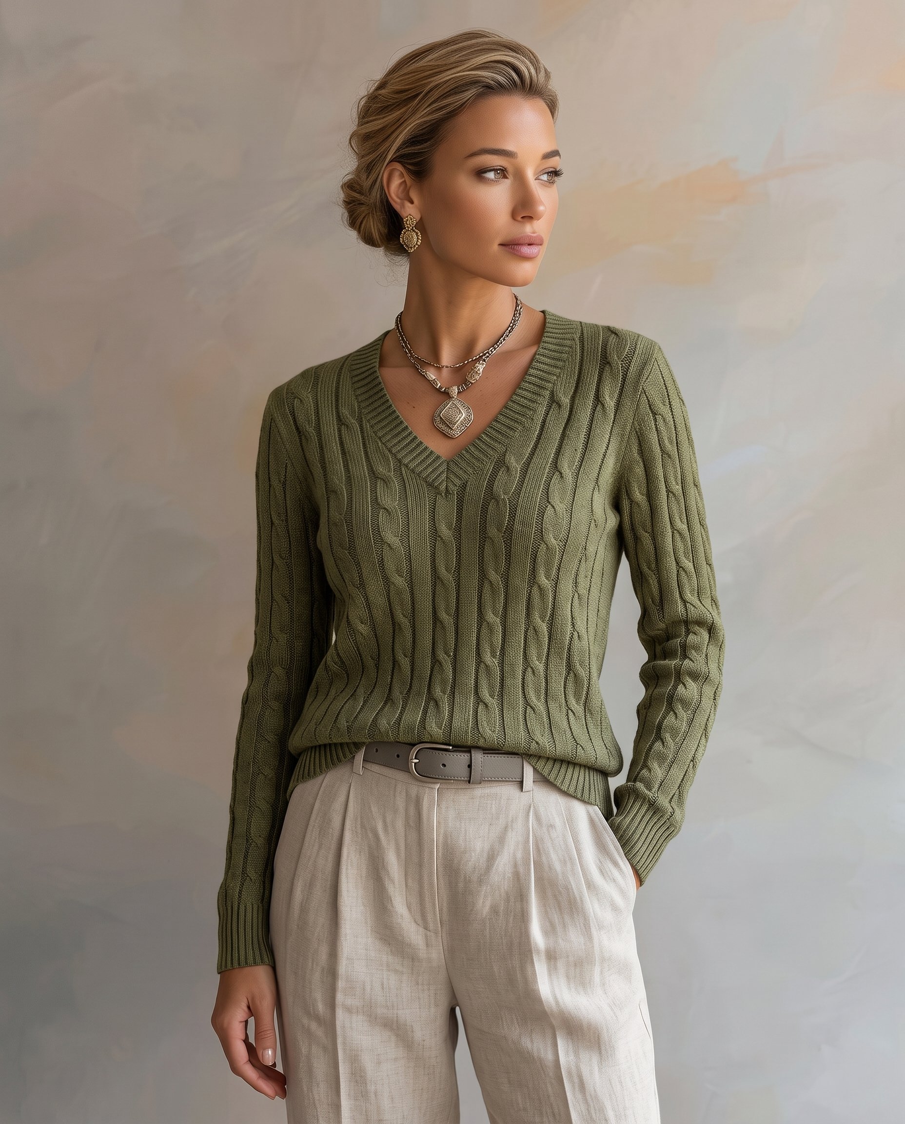 SWETER W SEREK 2359