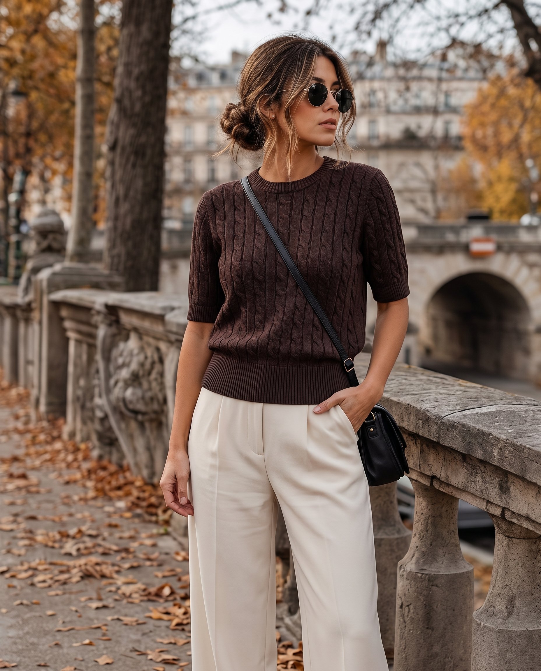 Cropped Faux leather Jacket