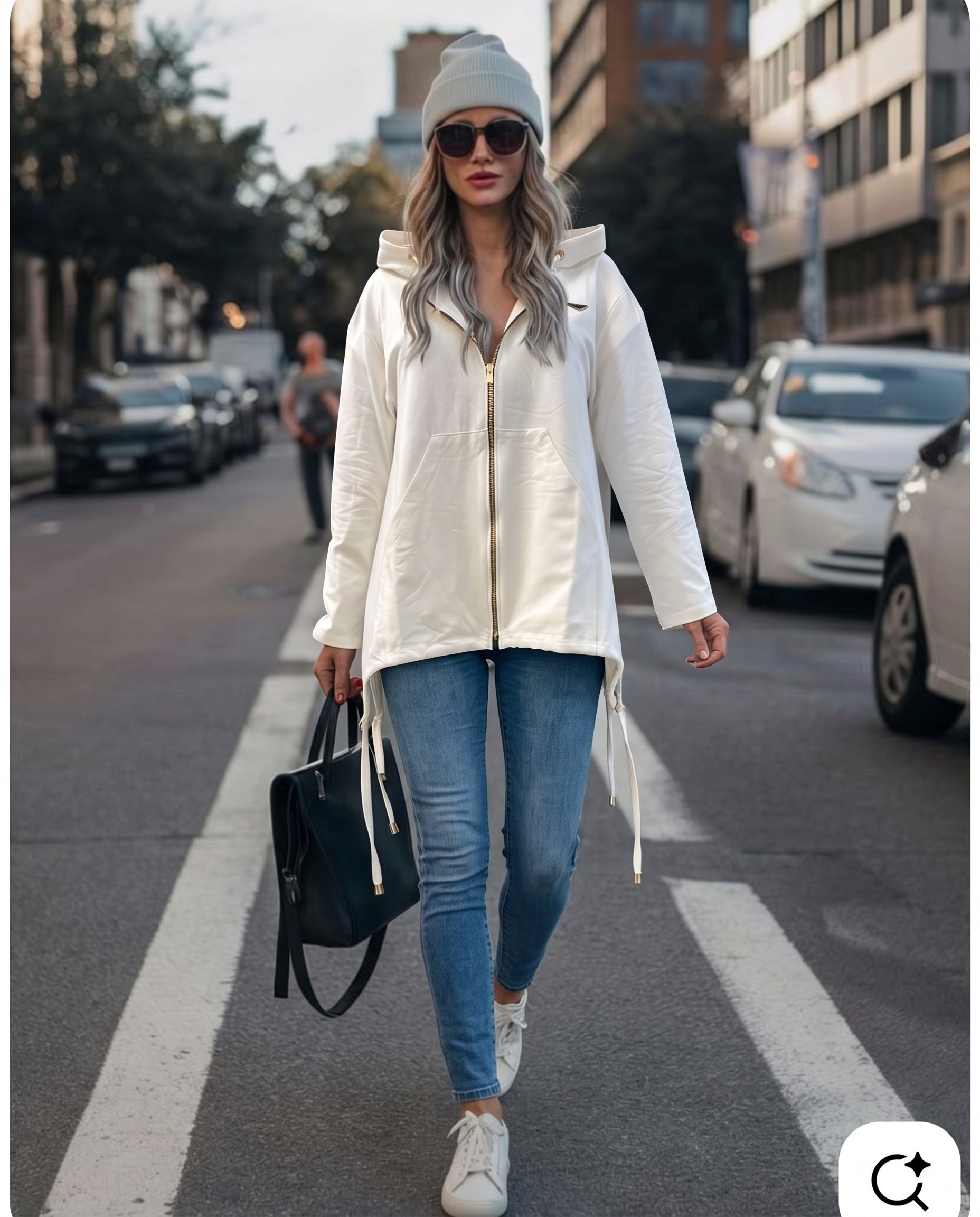 Bluza z nieregularnym dołem - 1