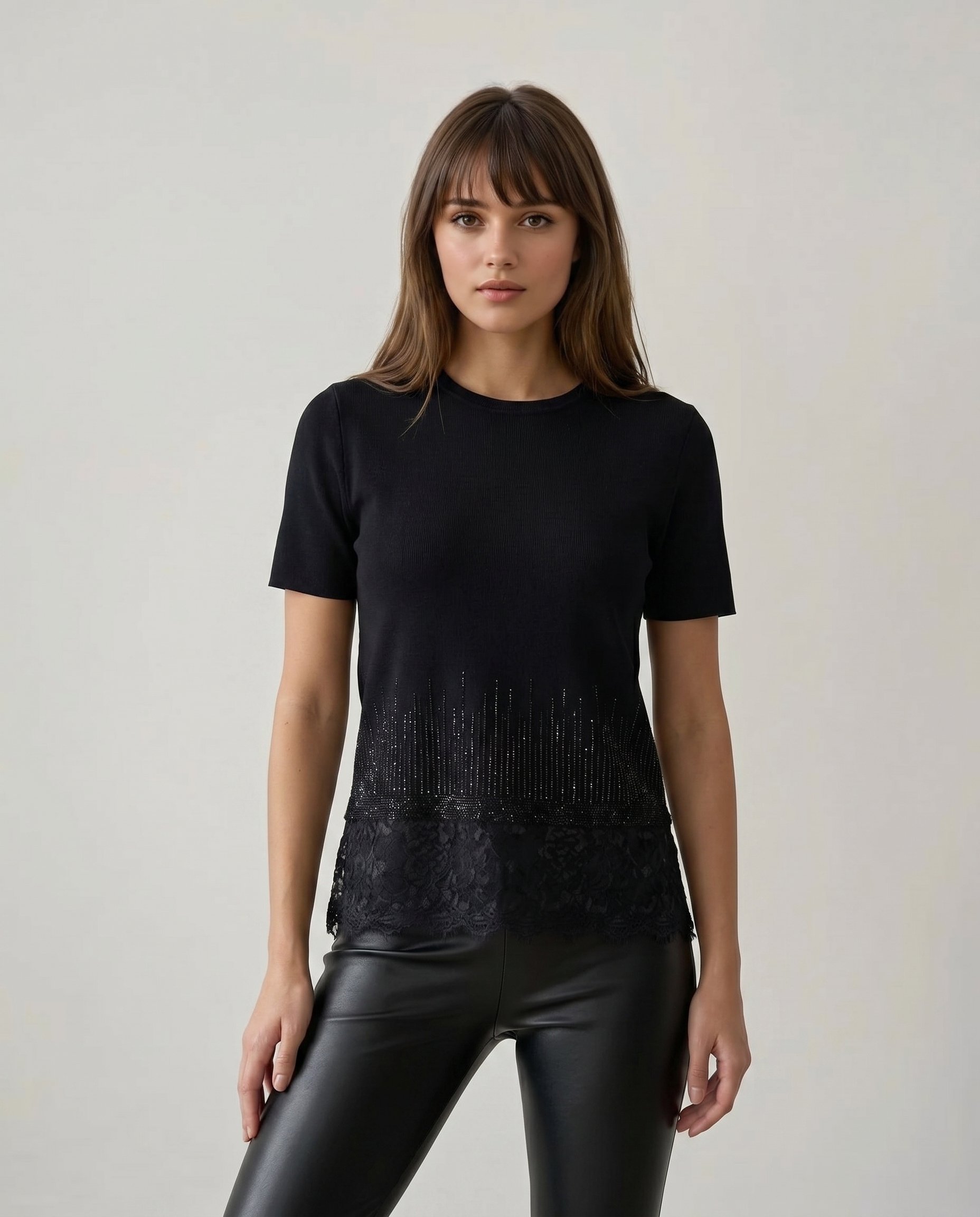 Bluzka z KORONKĄ KEN-70225 - 2